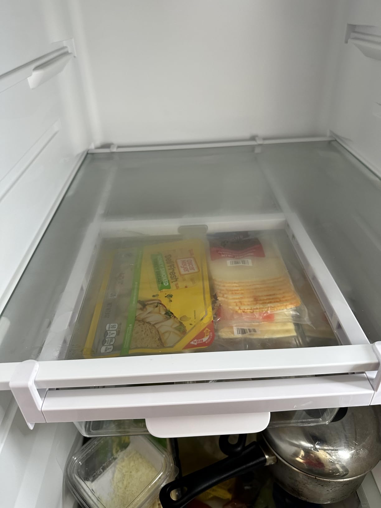 OXO Good Grips Fridge Undershelf Drawer 14 in | Refrigerator Organizers, Kitchen Storage, 14-in Undershelf Drawer, Attaches Under Shelves, Add More Storage customer photo 2