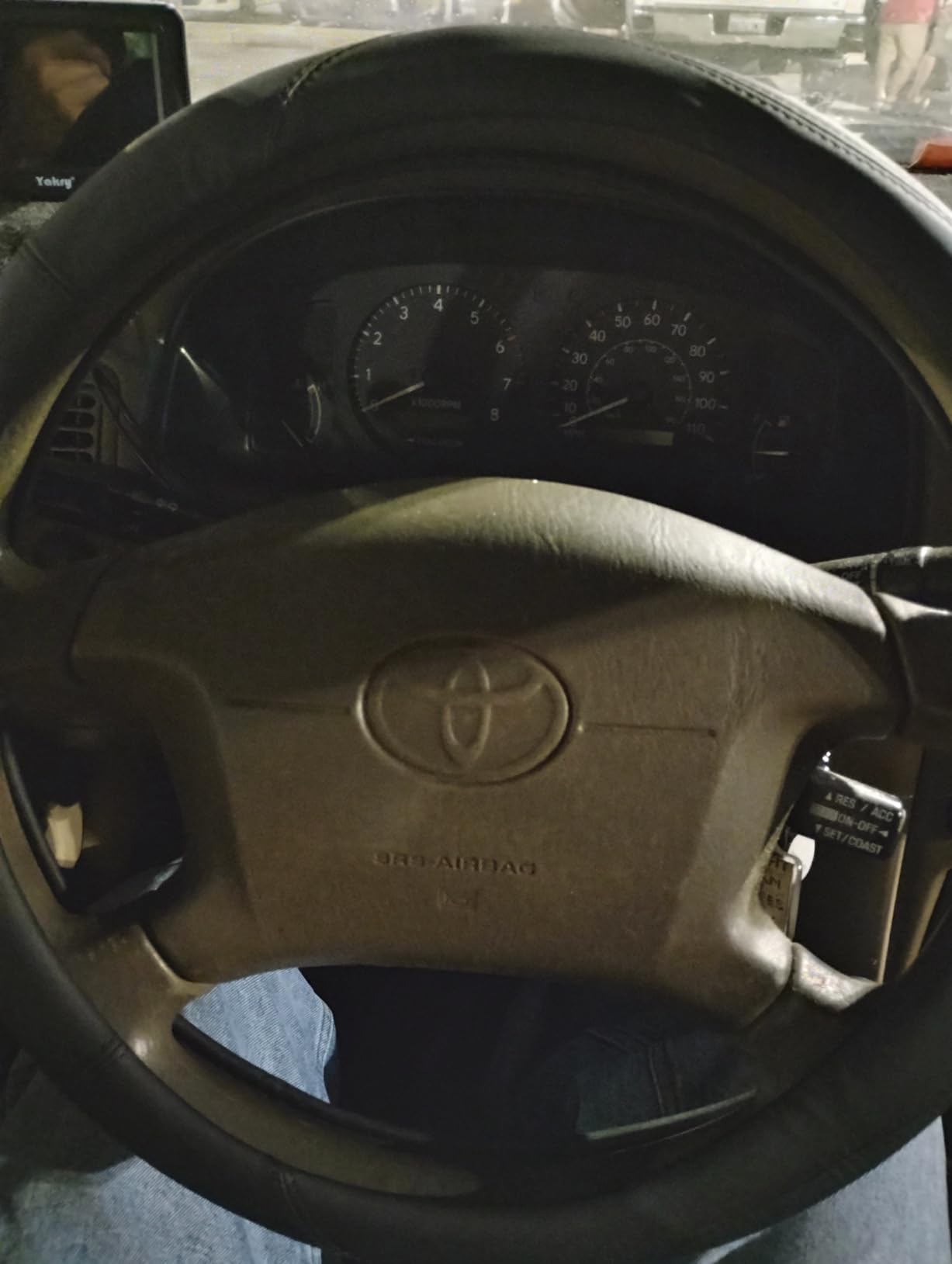 HOTOR Car Leather Steering Wheel Cover, Universal 14.5