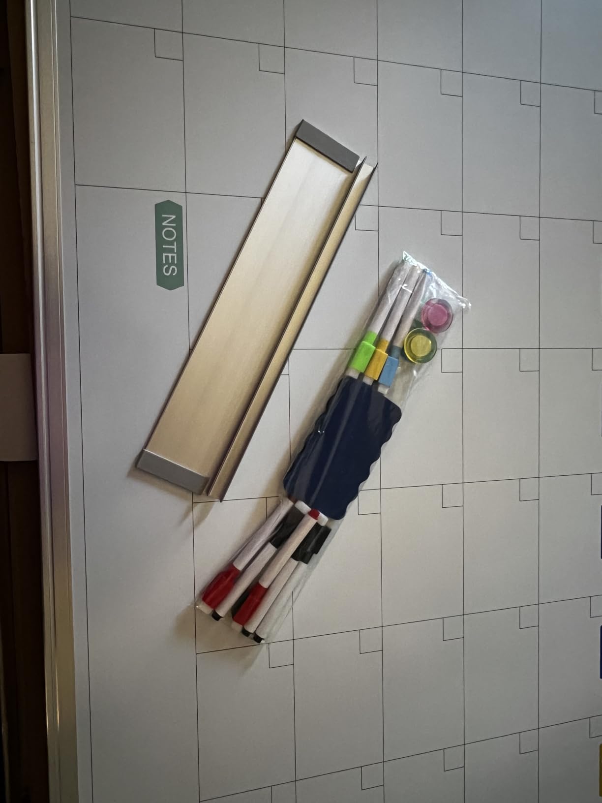 White Board Calendar Dry Erase for Wall, 36