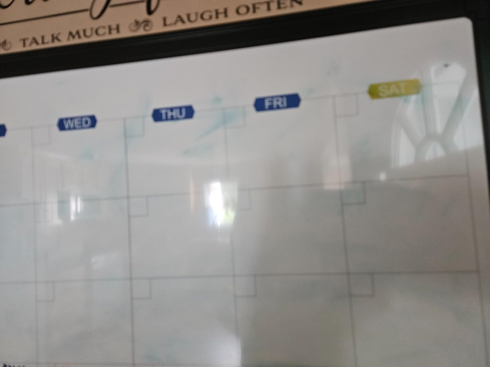 White Board Calendar Dry Erase for Wall, 36