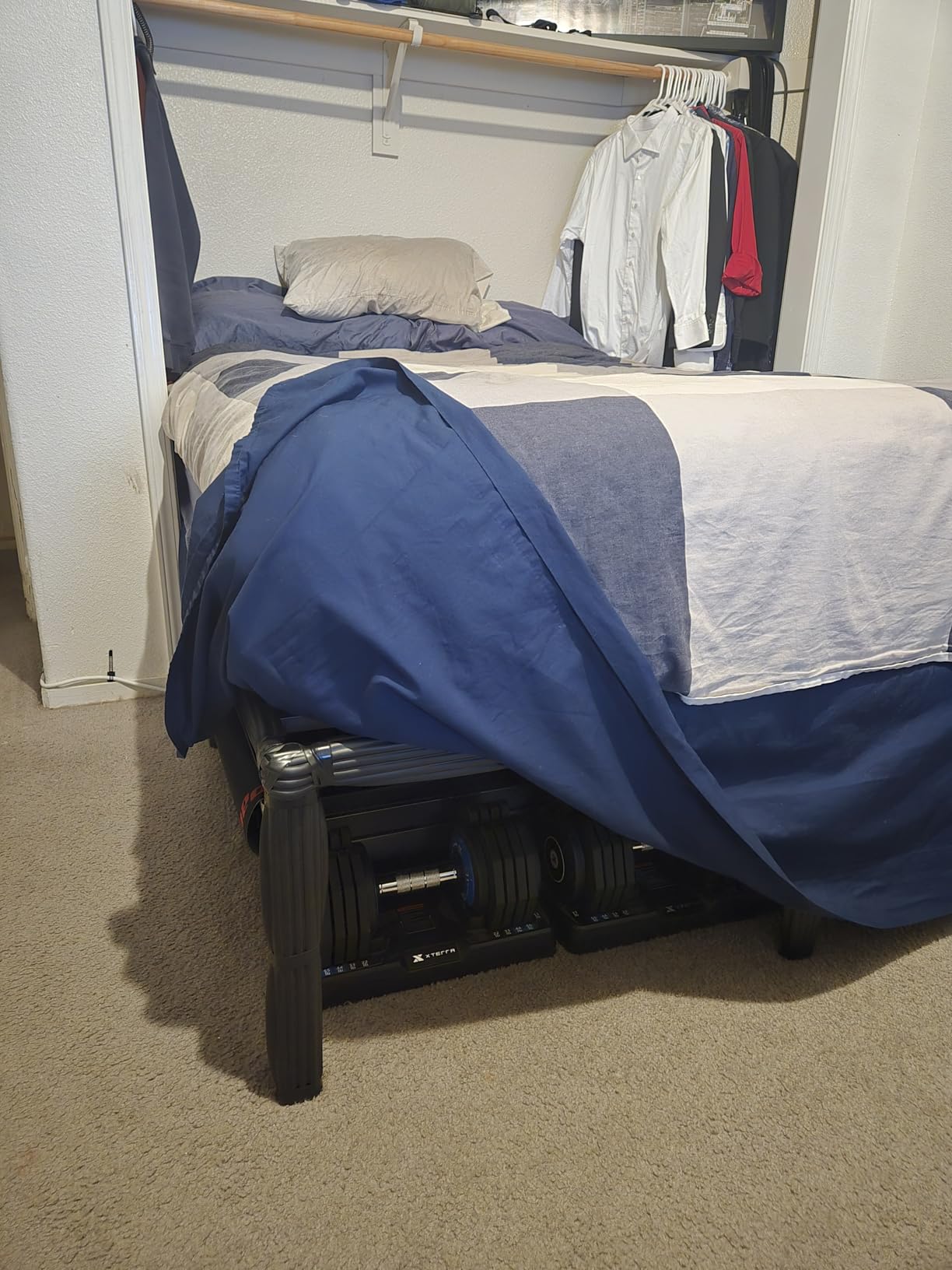 Hafenpo 18 Inch Queen Bed Frame, Under Bed Storage, Black, Sturdy Metal Platform Queen Size, No Box Spring Needed, Heavy Duty, Easy Assembly, Strong Bearing Capacity customer photo 2