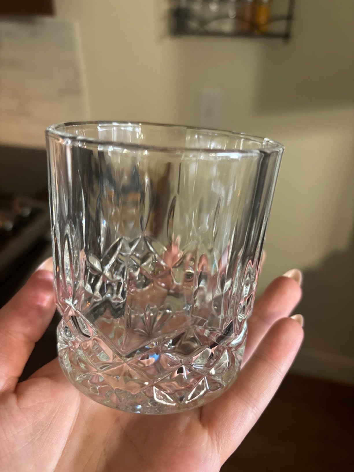 Gencywe Crystal Whiskey Glasses Set of 8 (Buy 6, get 2 Free), 11 OZ Old Fashioned Whiskey Glasses, Bourbon Cocktail Rocks Glasses, Clear Bar Glasses for Drinking Scotch Vodka Tequila Rum customer photo 2