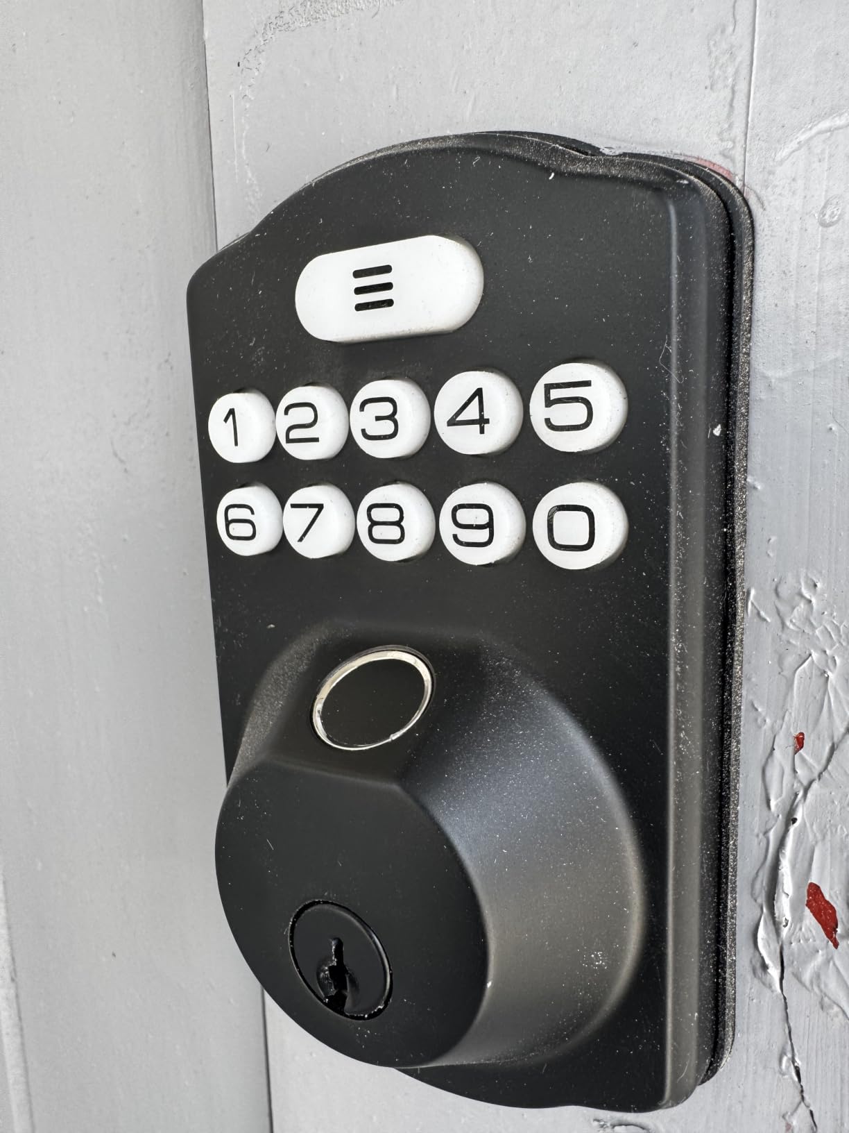 Veise KS02A Fingerprint Door Lock, Keypad Deadbolt, Matte Black, Keyless Entry, AI Fingerprint, 20 Codes, Auto Lock, Anti-Peeping Code, IP54 Waterproof, Electronic Deadbolt for Front Door customer photo 1