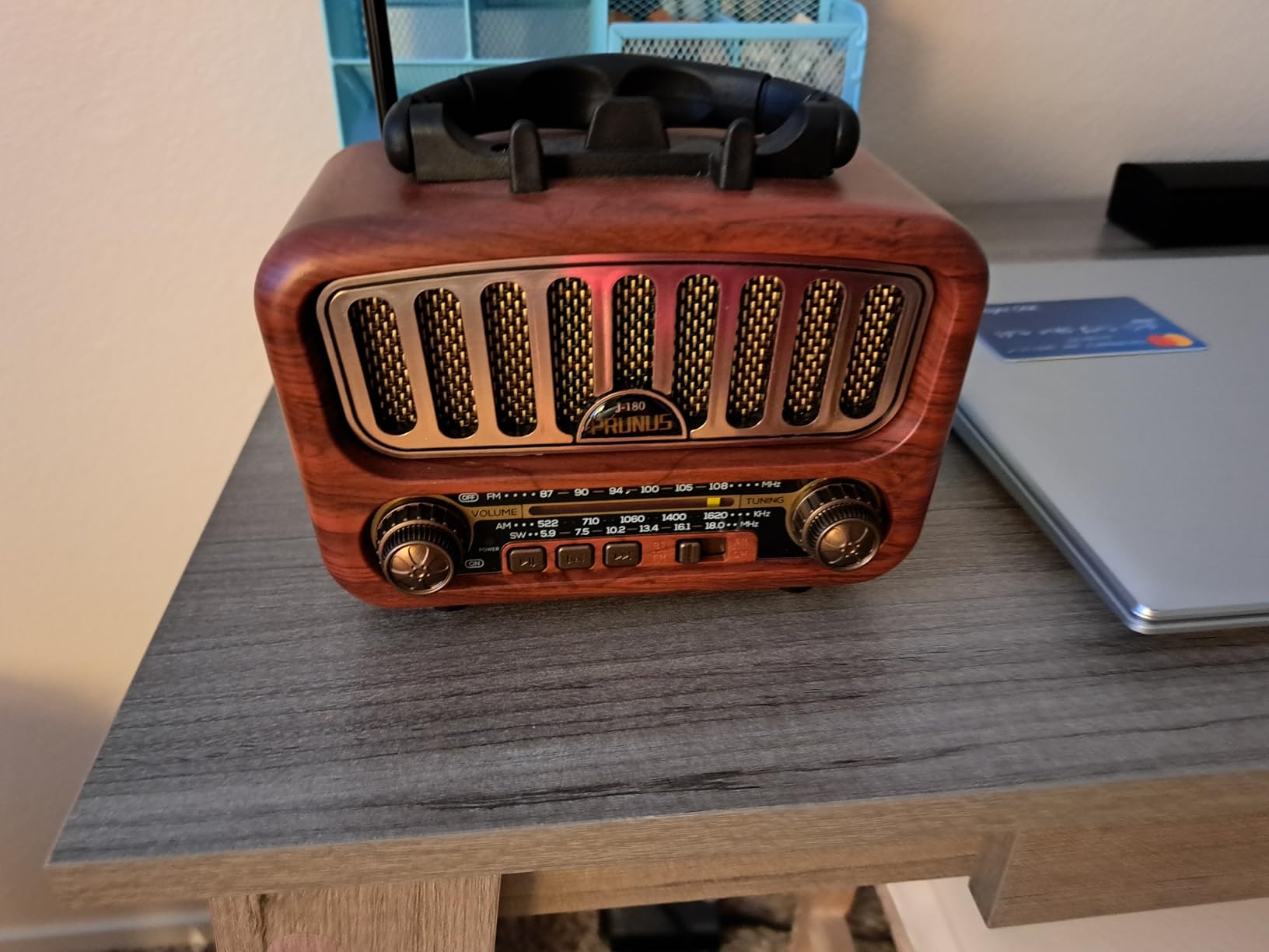 PRUNUS J-180 Vintage Retro Radio Bluetooth Speaker with Stereo Sound BT5.0 | TF Card & MP3 Player, Rechargeable Speaker, Loud Volume, AM FM Radio Portable customer photo 2