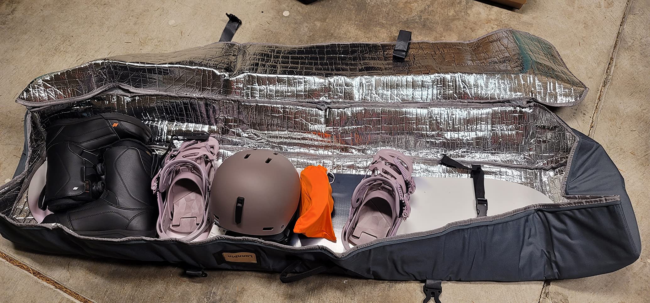 Snowboard Bag 7MM Padding Snowboard & Ski Bag Premium 900D - Snowboard Travel Bags for Flying customer photo 2