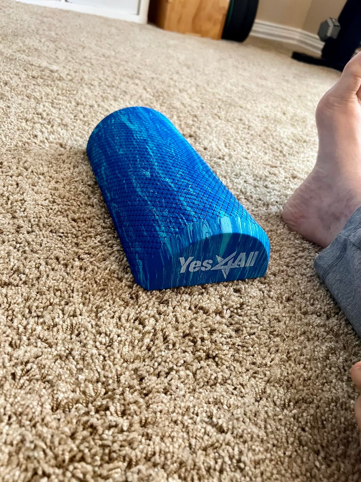 Yes4All EVA Firm Foam Roller for Stretching, Half Yoga Back Roller for Muscle Massage customer photo 1