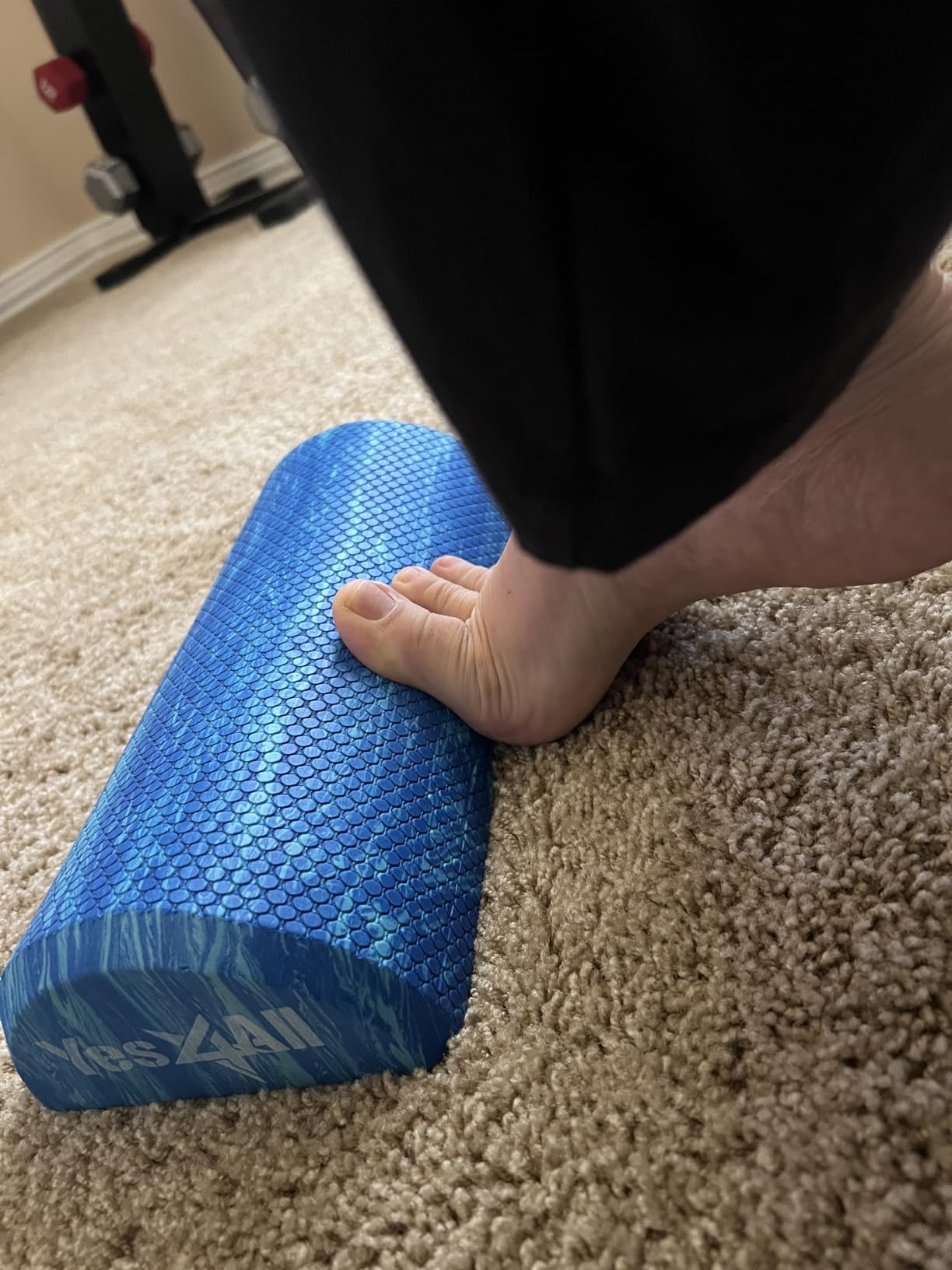Yes4All EVA Firm Foam Roller for Stretching, Half Yoga Back Roller for Muscle Massage customer photo 2