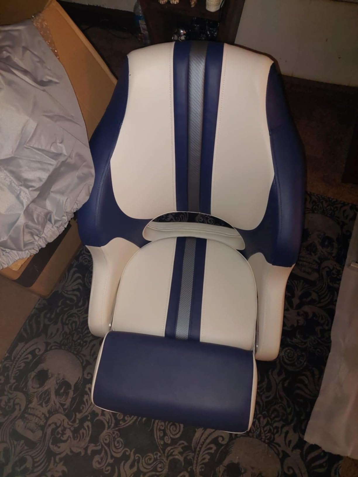 NORTHCAPTAIN Premium Captains Bucket Seat Sports Flip Up Boat Seat with Seat Cover customer photo 1