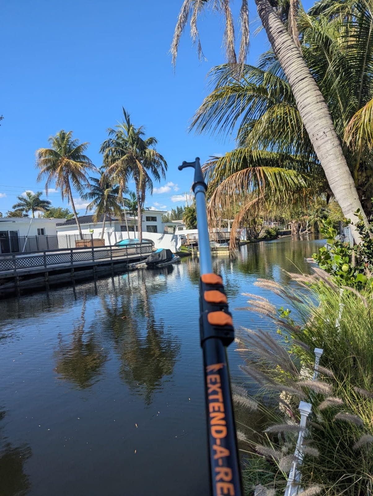EXTEND-A-REACH Boat Hook for Docking with Telescoping Extension Pole | Durable, Floating, Lightweight & Sturdy Telescoping Boat Hook Pole // The Ultimate Pool for Docking, Push-Pull and Boating customer photo 1