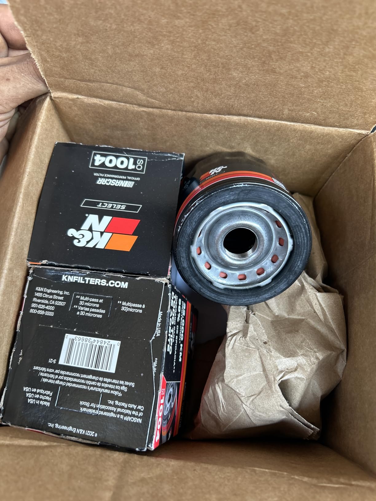 K&N Select Oil Filter SO-1004 | Fits Select 1988-2026 Hyundai/Kia/Subaru/Honda customer photo 2