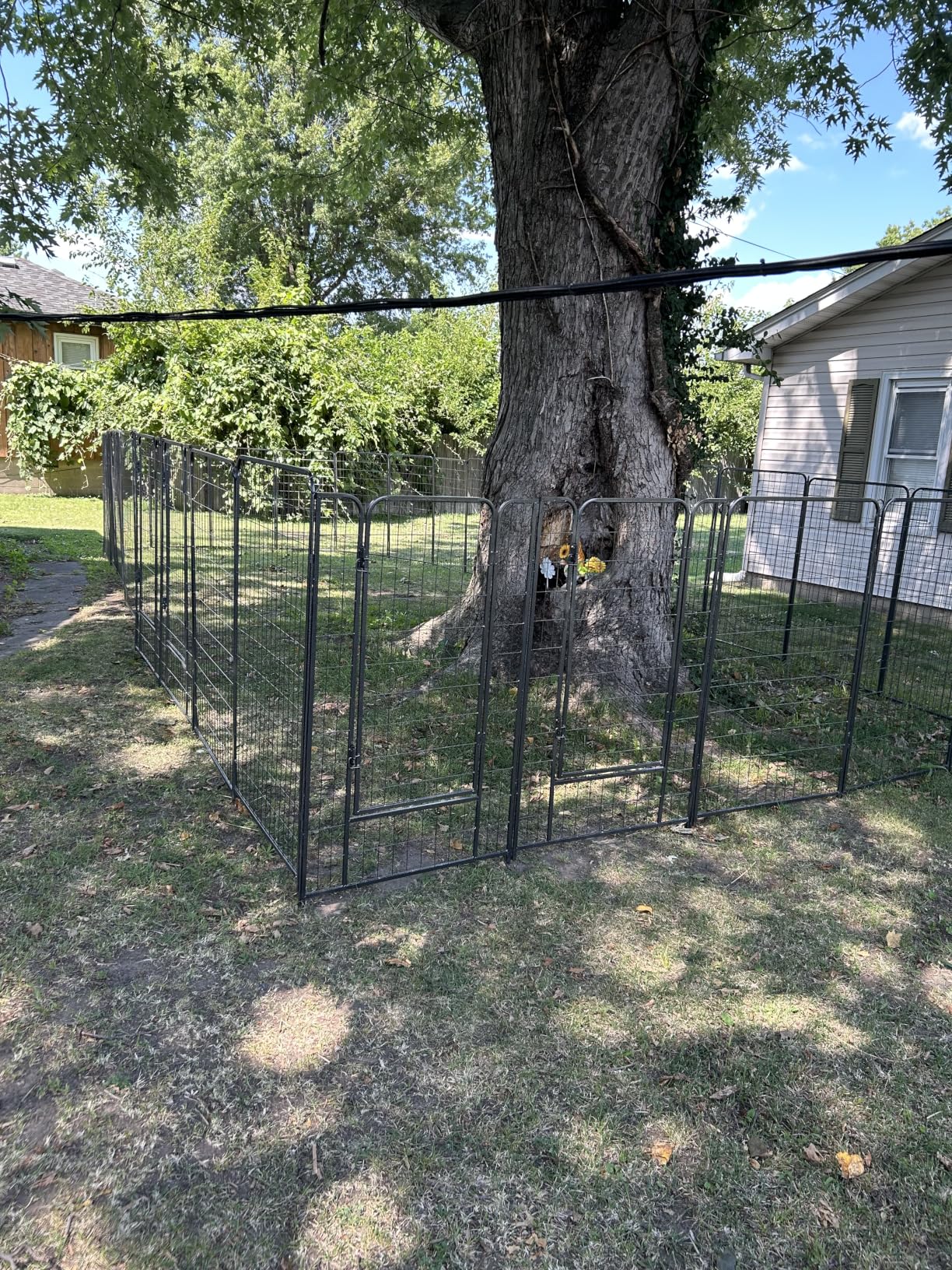 Kfvigoho Dog Playpen Outdoor Extra Wide 12 Panels Heavy Duty Dog Fence 47
