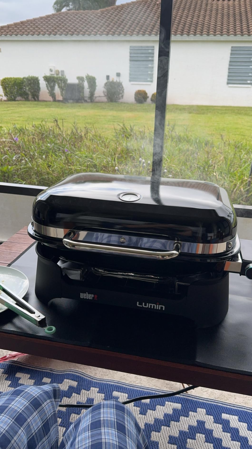 Weber Lumin Compact Portable Electric Grill, Black - Lightweight BBQ Grill for Small Spaces Such as City Patios and Balconies, Portable and Convenient, Camping Grill customer photo 1
