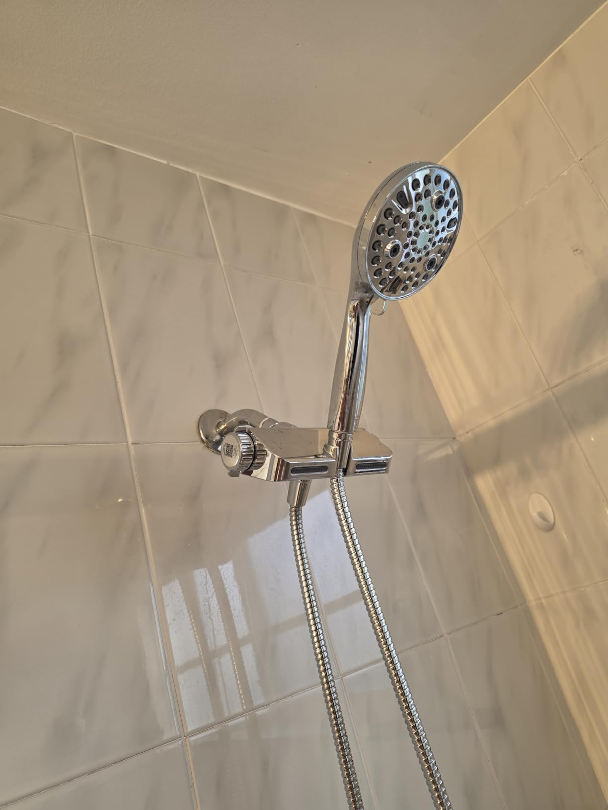 MakeFit Filtered Shower Head with Handheld Combo - Dual 2-in-1 Spa System with Massage Shower and 10 Modes Hand Held Shower High Pressure with Built in Power Wash Mode (Chrome) customer photo 2