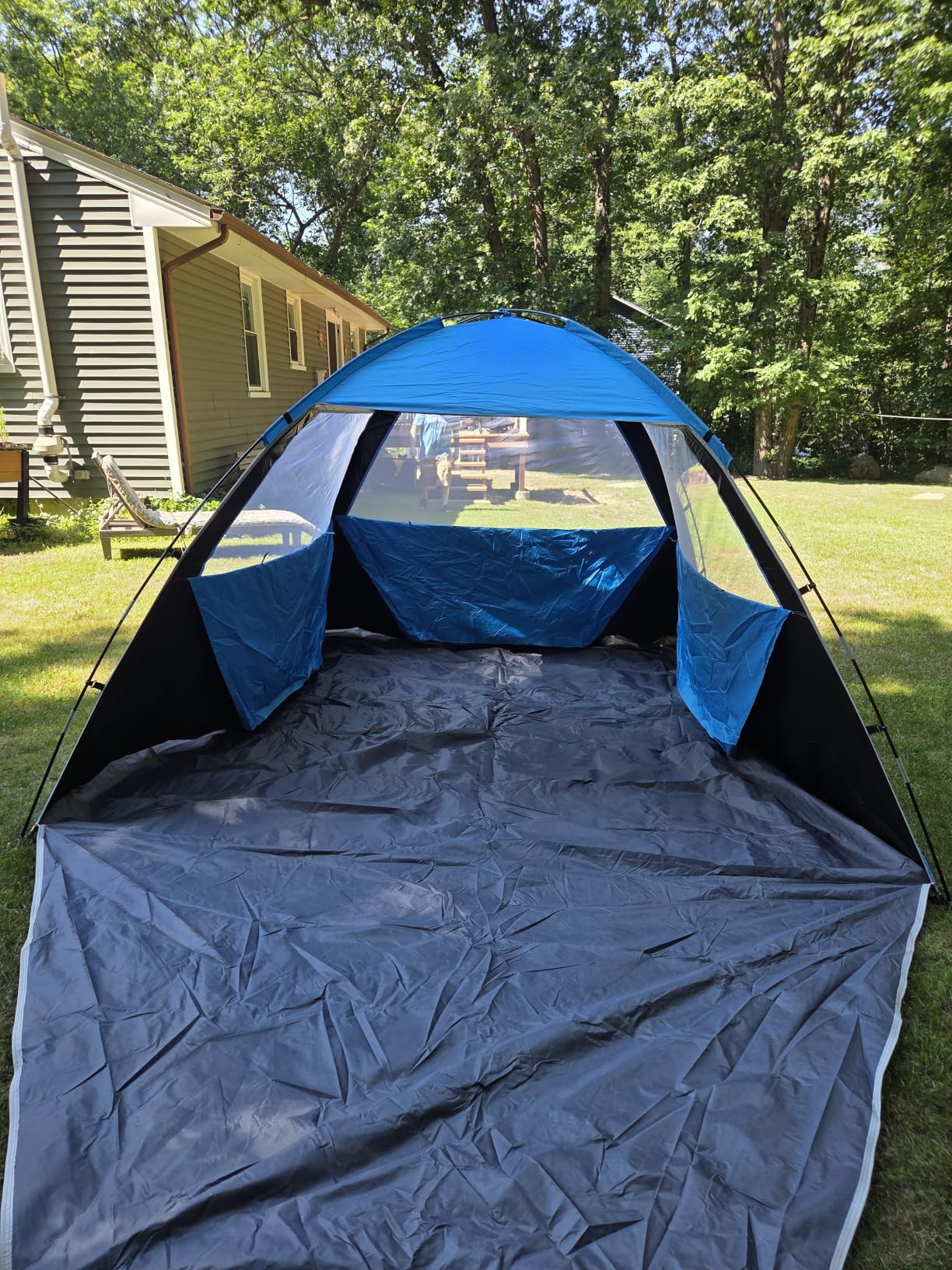 Gorich Beach Tent Sun Shelter for 3/4/6/8/10 Person with UPF 50+ UV Protection, Lightweight & Easy Setup Beach Shade Canopy, Portable Beach Shade Tent Beach Cabana customer photo 1