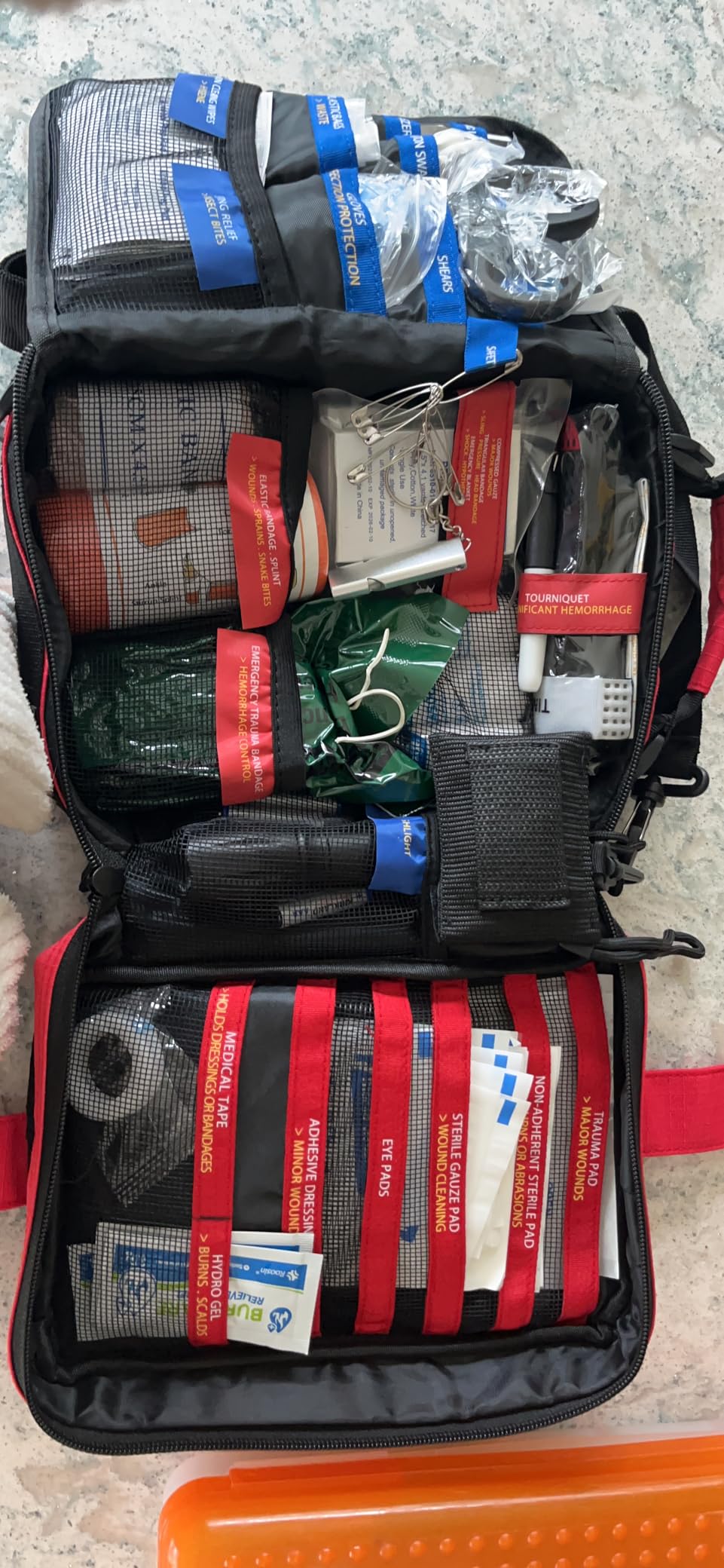 Professional Trauma First Aid Kit - Military-Grade Labelled Compartments & MOLLE System for Workplace, Outdoor, Car, Boat, Hurricane Emergencies 265 Piece Emergency Necessities Kits customer photo 1