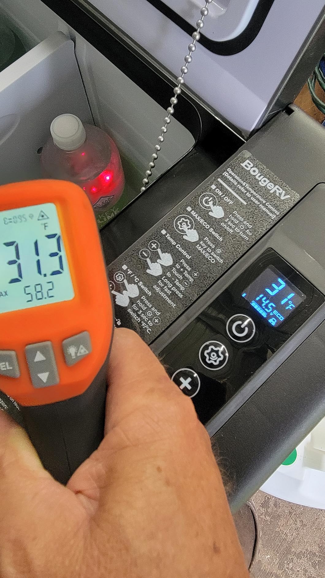 BougeRV 12 Volt Refrigerator 12V Car Fridge 30 Quart Portable Freezer Compressor Cooler Compressor Freezer, 12/24V DC 110~240V AC, -8℉~50℉ for Truck RV SUV (Black) customer photo 2
