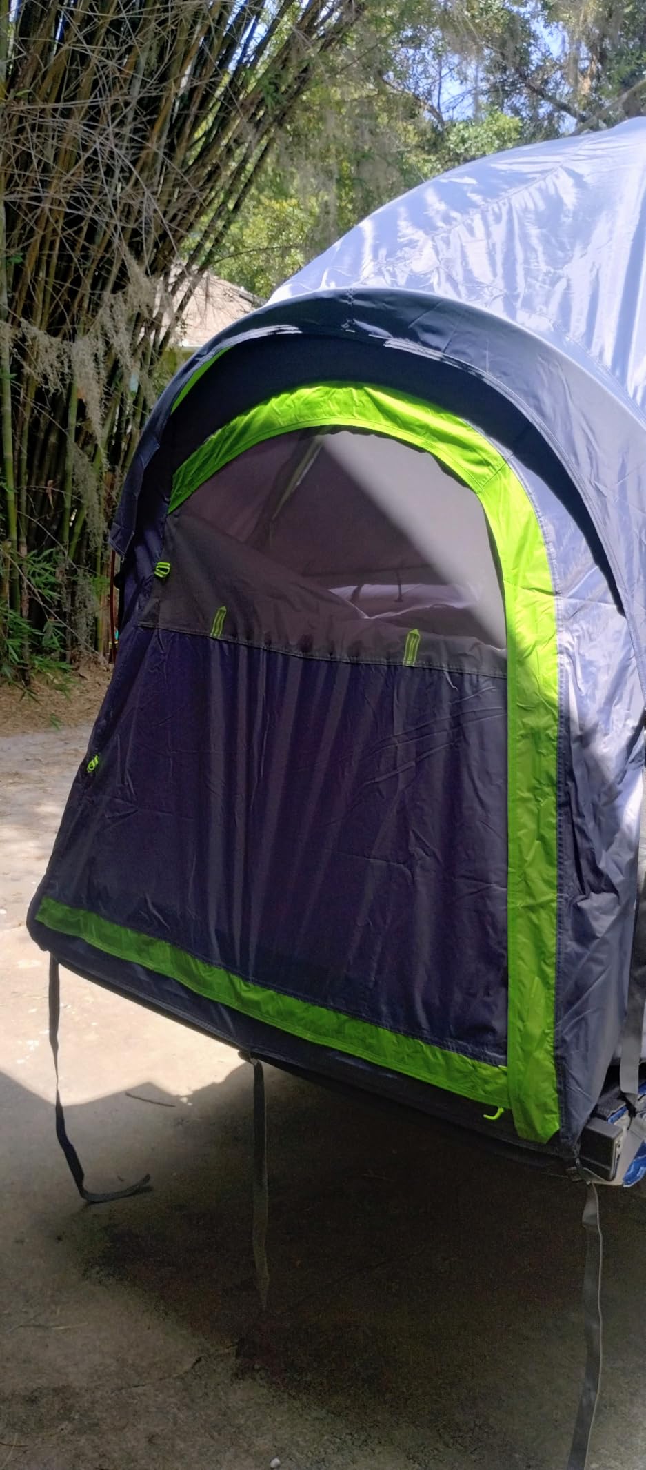 JOYTUTUS Pickup Truck Tent 5ft 2.0, Waterproof PU2000mm Double Layer for 2 Person, Portable Truck Bed Tent with Rainfly, Green, Aluminum Pole customer photo 2
