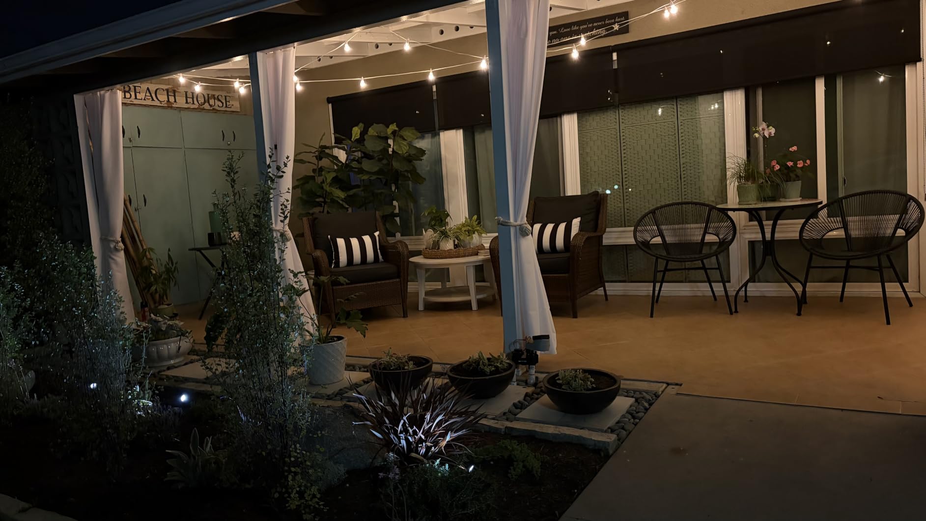 Outdoor String Lights, 100FT 100+2 G40 Bulbs Shatterproof Patio Lights | IP65 Waterproof Dimmable Hanging Connectable Globe LED Outdoor Lights for Backyard, Bistro, Porch, Deck, Balcony customer photo 1