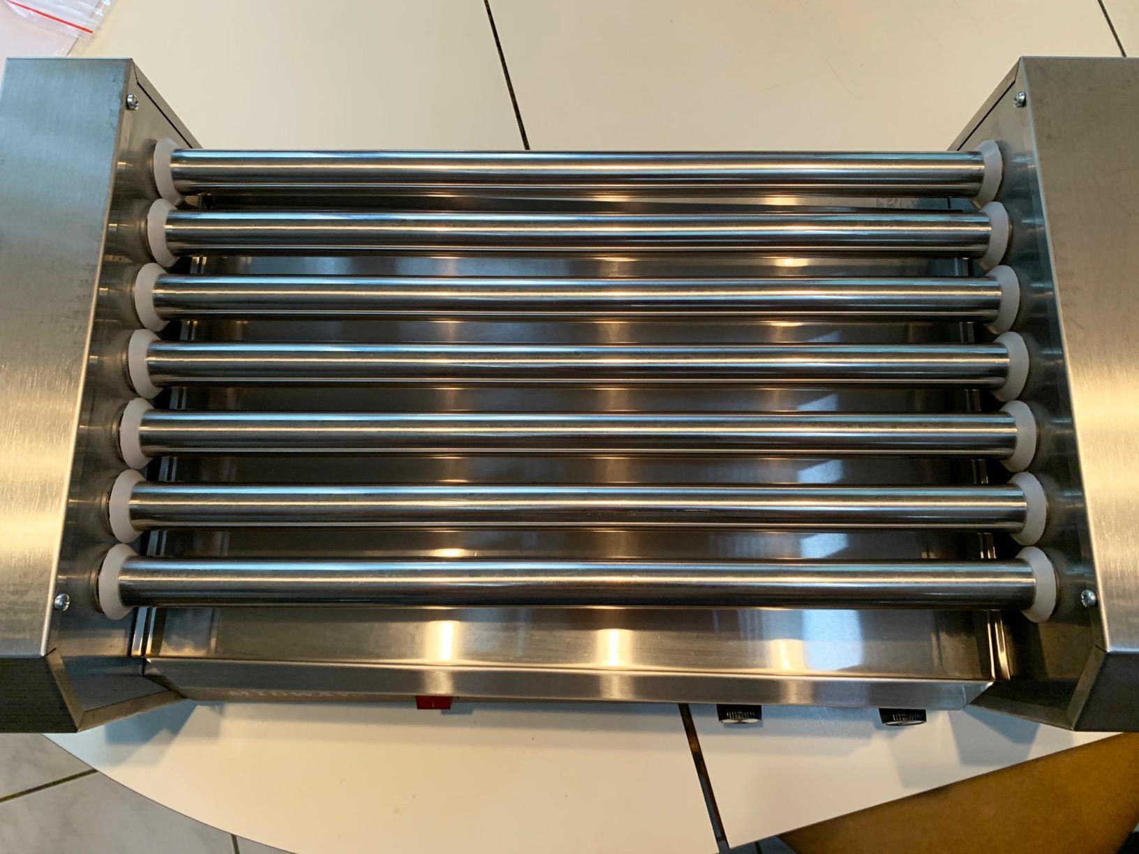 Olde Midway Electric 30 Hot Dog 11 Roller Grill Cooker Machine 1400-Watt - Commercial Grade customer photo 1