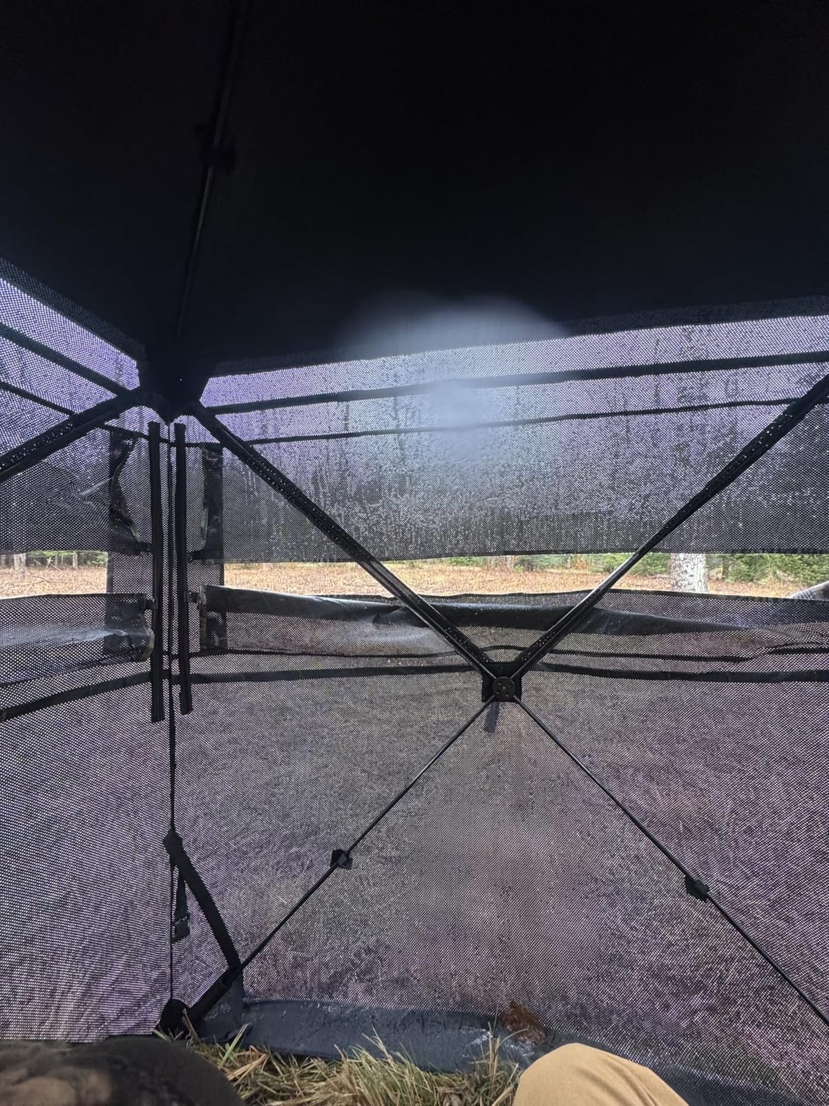 FUNHORUN Hunting Blind 270/360 See Through Deer Blind, Pop Up Ground Blind | 2/3/4 Person Camouflage Tent, Portable Concealed Shelter with Carrying Bag, Silent Sliding Windows, Windproof Bottom Layer customer photo 1