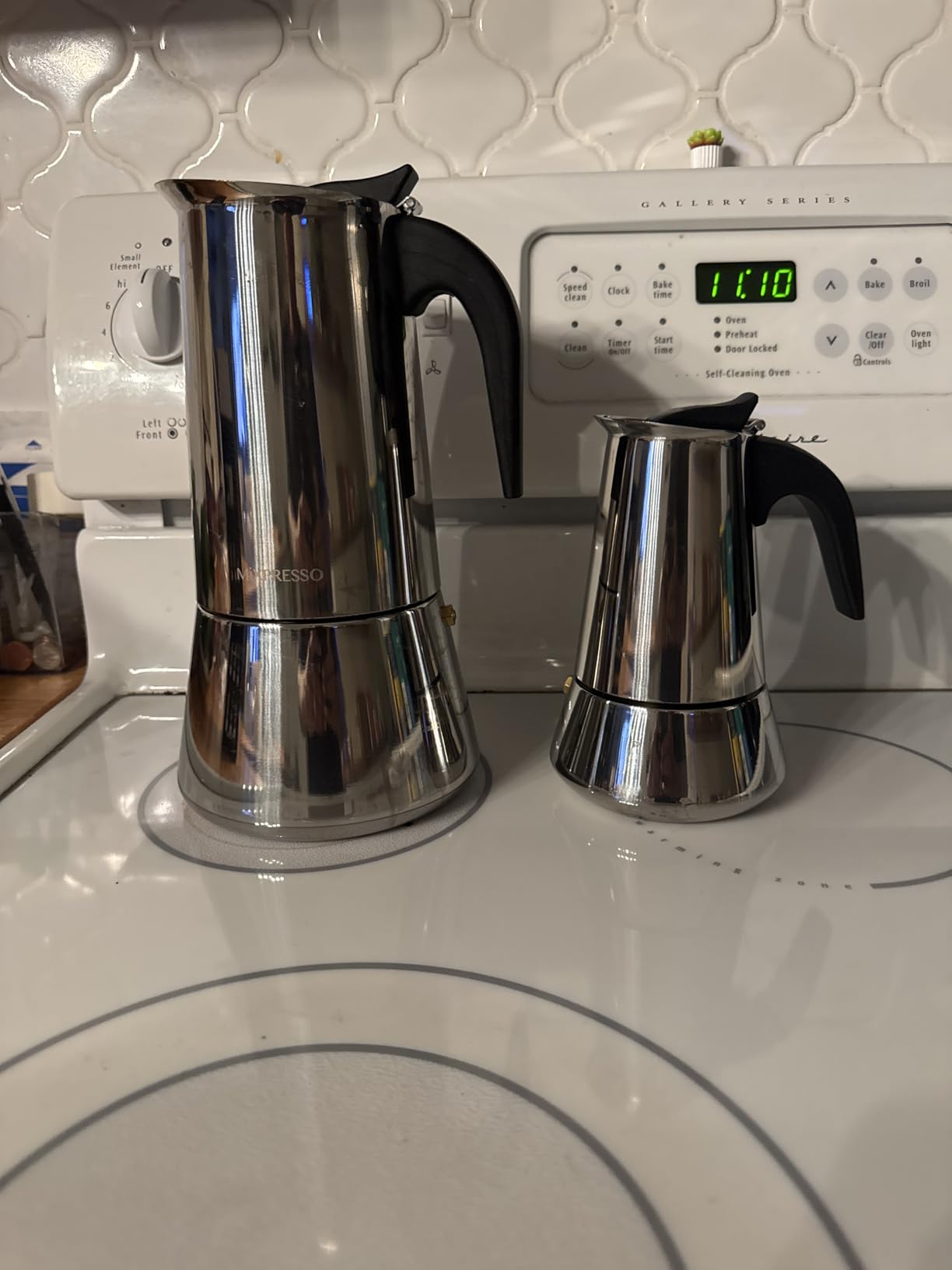 Mixpresso 12 Cup Greca Moka Pot, Stainless Steel Stovetop Espresso Maker | 600ml/20oz Italian stovetop coffee maker with classic percolator design, ideal for preparing coffee at home or while camping customer photo 1
