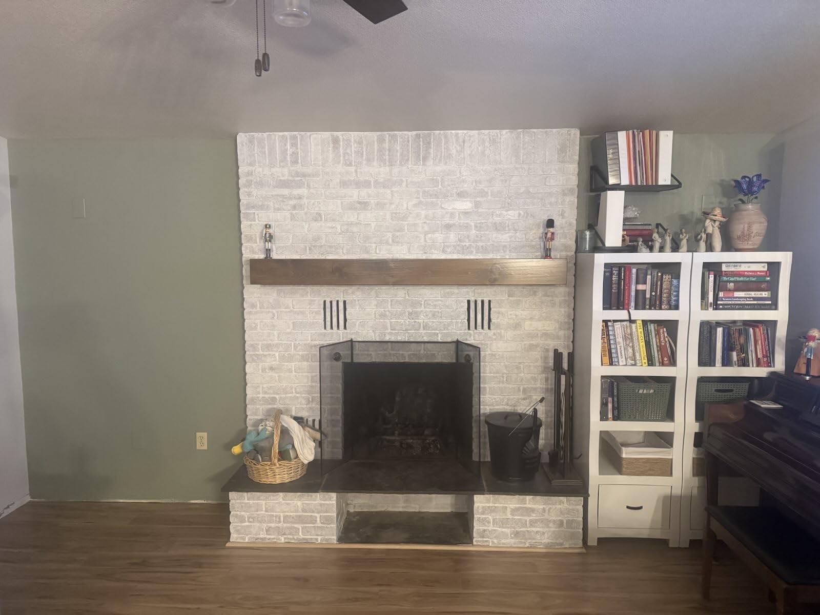 Fireplace Mantel, Rustic, Shelf, Floating Mantle, Real Wood, Beam, URBANDI (Provincial, 48Lx6Hx8D) customer photo 2