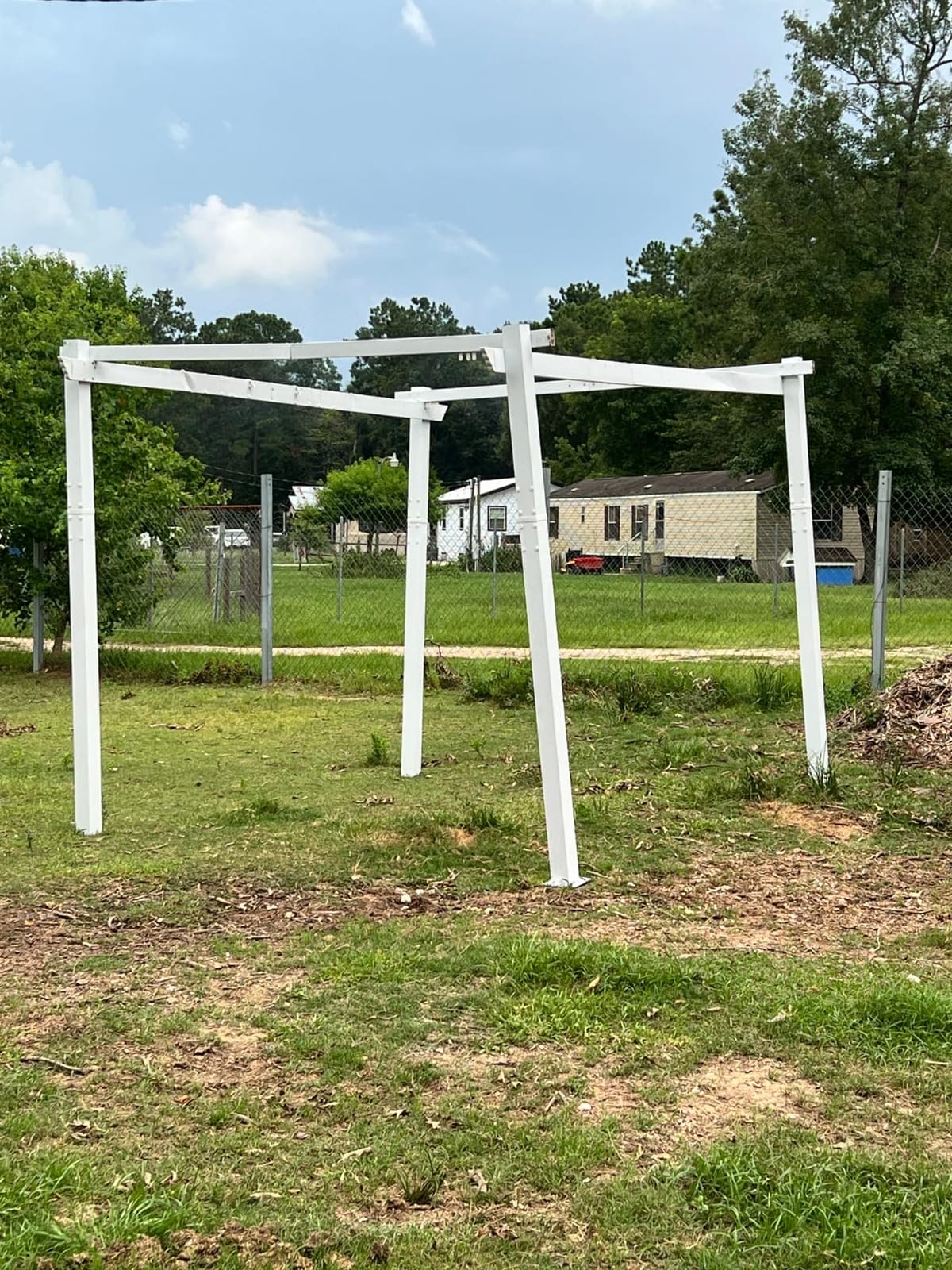 PURPLE LEAF Pergola 10' x 12' Aluminum Retractable Canopy Sun Shade, Beige customer photo 1