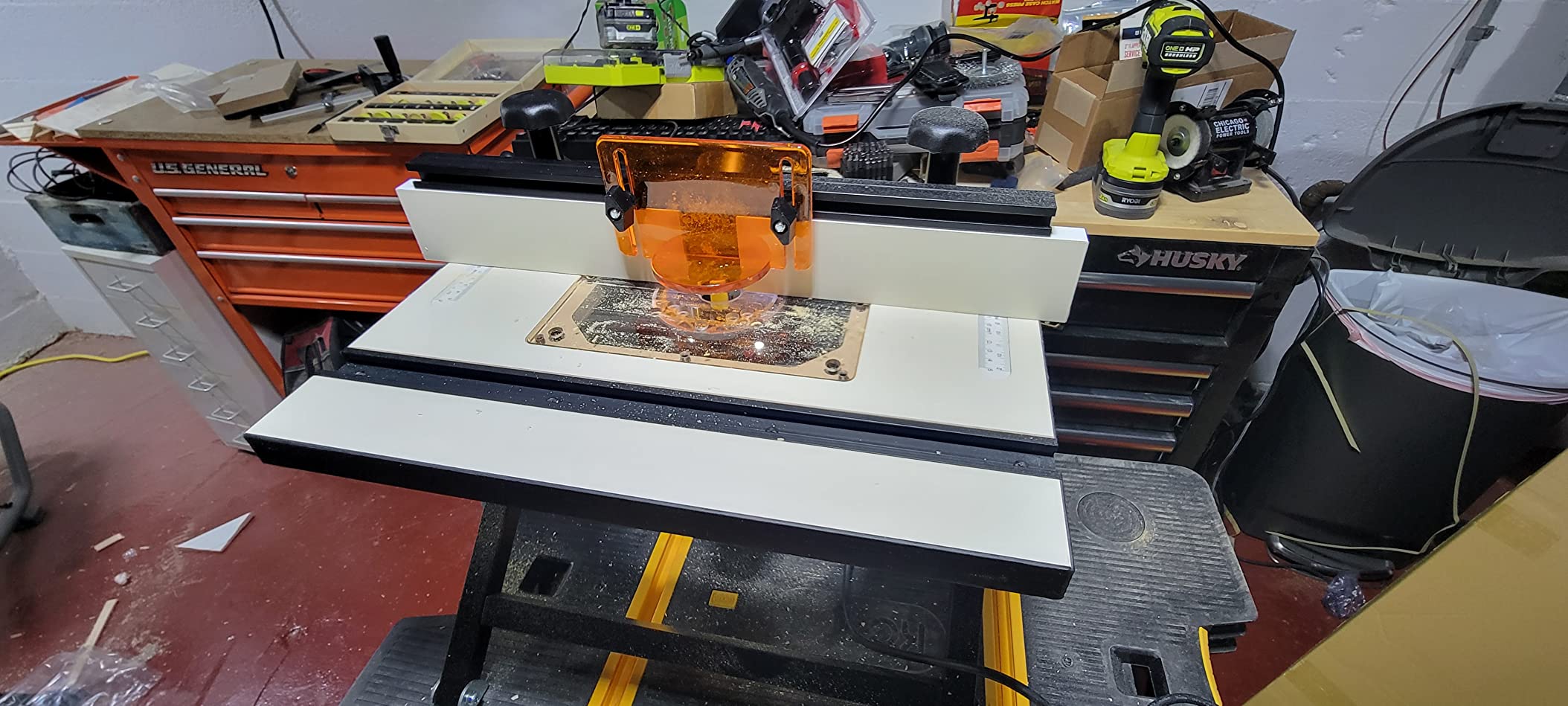 O'SKOOL Quick Convertible and Foldable Benchtop Trim Router Table with Insert Plate Kit, RTS10 customer photo 1