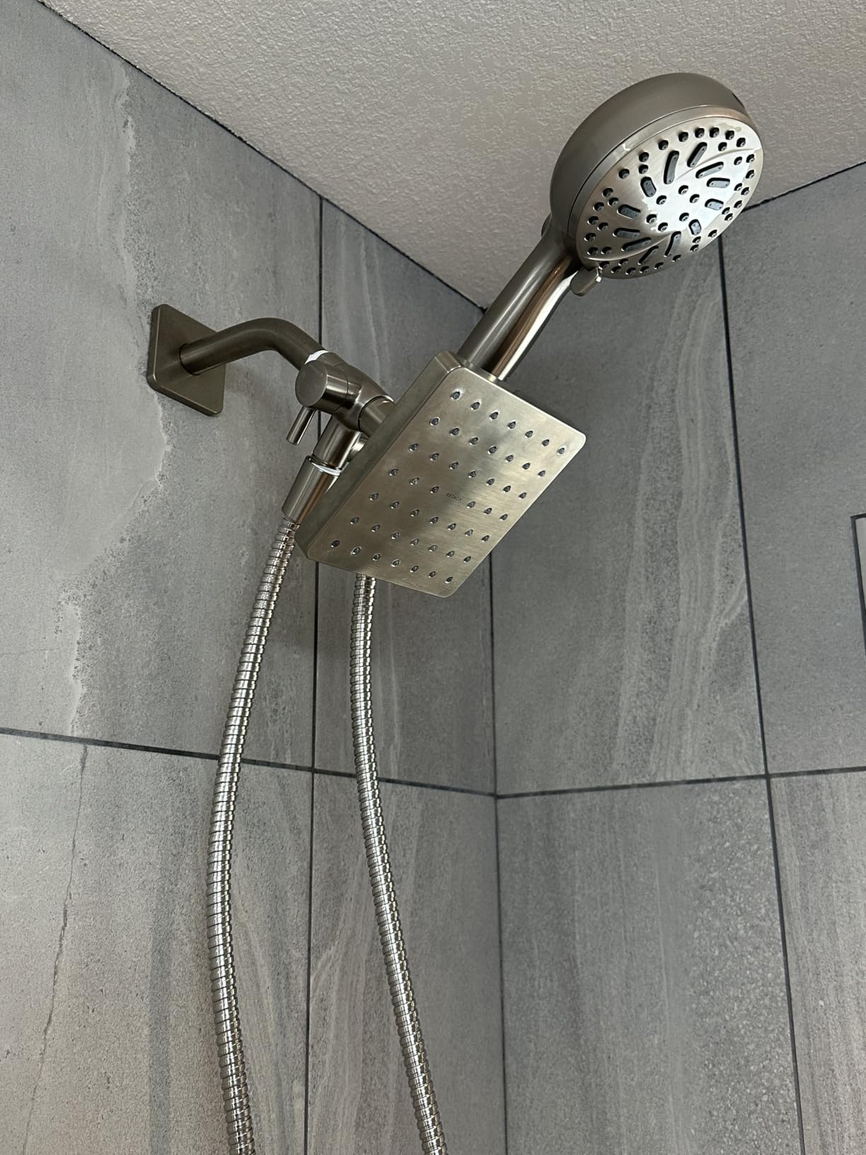 Delta Faucet ProClean Brushed Nickel Shower Head with Handheld, Showerhead with High Pressure Spray, Handheld Shower Head, 6 Spray Settings, SpotShield Brushed Nickel 75740SN customer photo 1