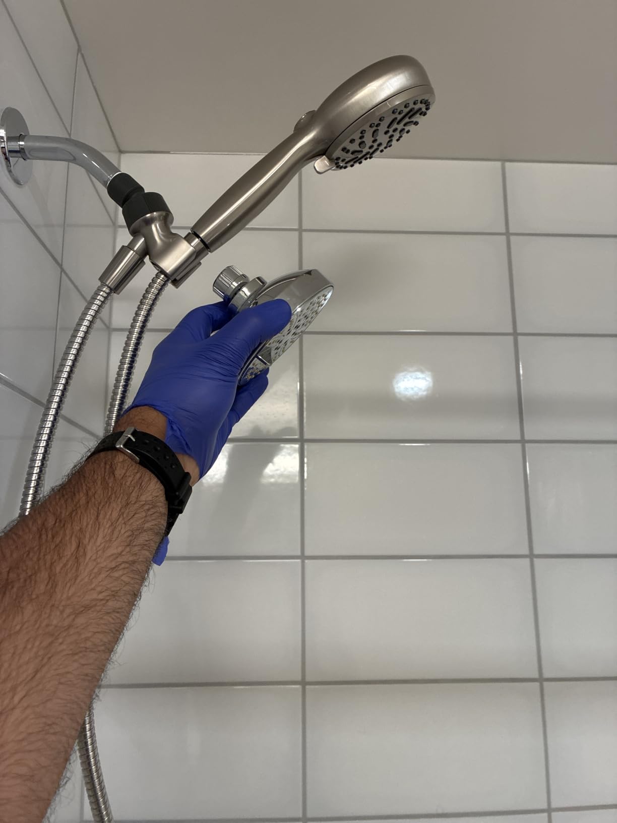 Delta Faucet ProClean Brushed Nickel Shower Head with Handheld, Showerhead with High Pressure Spray, Handheld Shower Head, 6 Spray Settings, SpotShield Brushed Nickel 75740SN customer photo 2