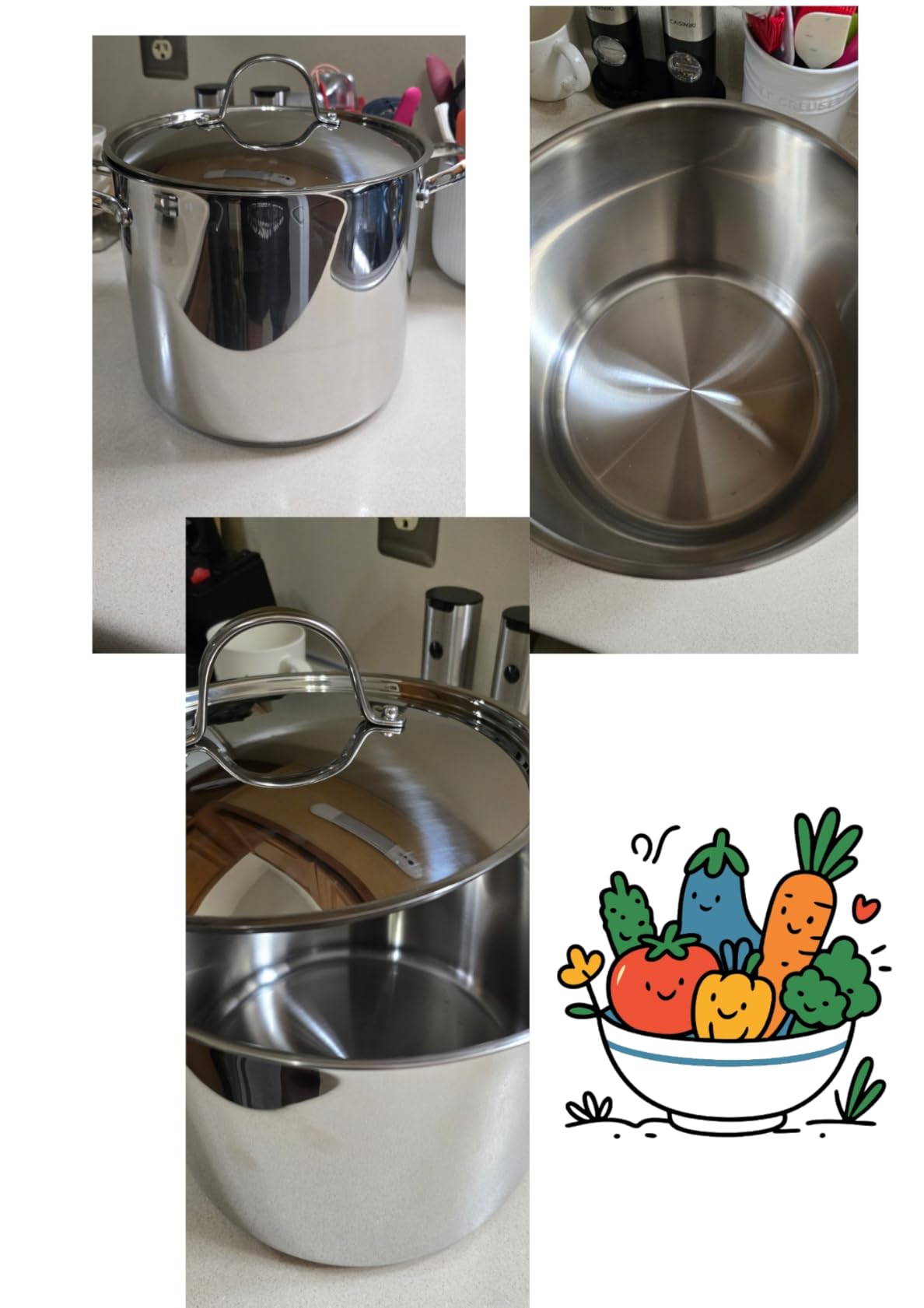 Cooks Standard Extra Large Soup Pot - Stainless Steel Induction Cookware | 16 Quart Stainless Steel Stock Pot with Lid, Heavy Duty Deep Pot for Soups, Pasta, Canning Bath, and Big Family Feasts customer photo 1
