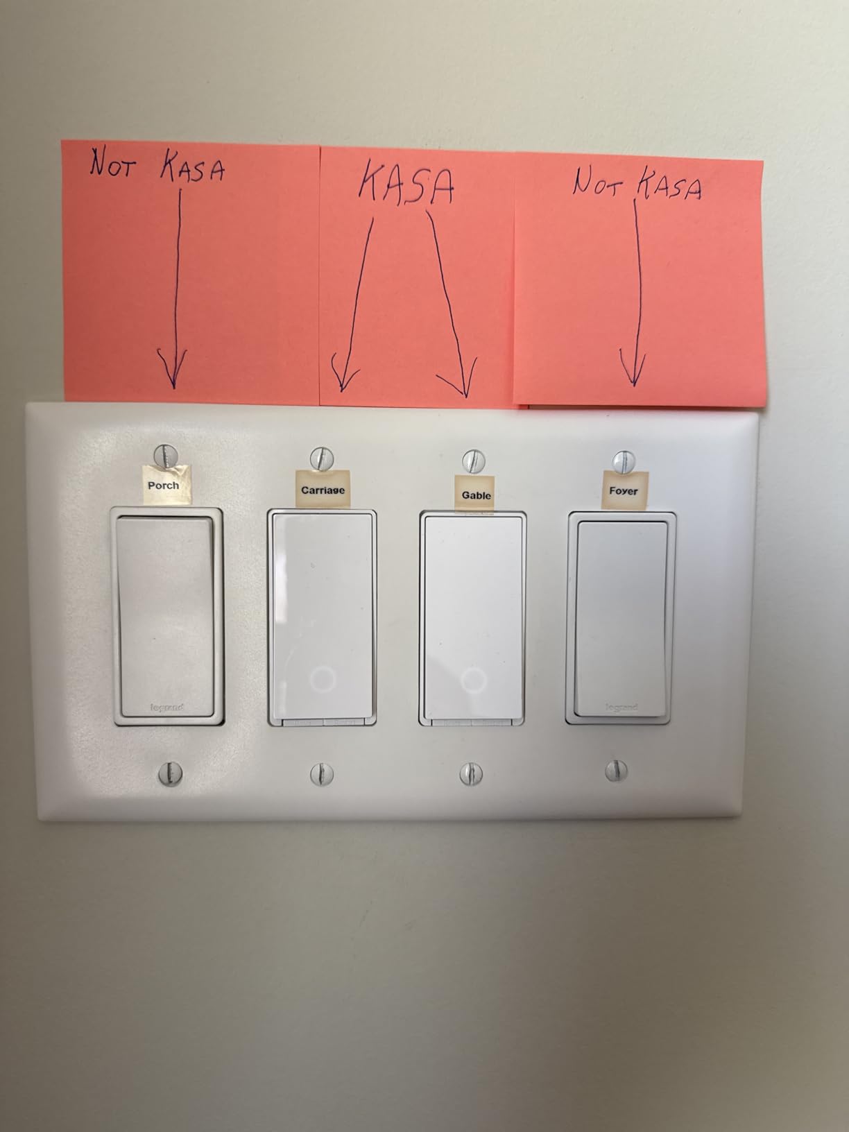 Kasa Smart Kasa Apple HomeKit Smart Light Switch KS200P3, Single Pole, Neutral Wire Required, 2.4GHz Wi-Fi Light Switch Works with Siri, Alexa & Google Home,UL Certified, No Hub Required,White, 3-Pack customer photo 2