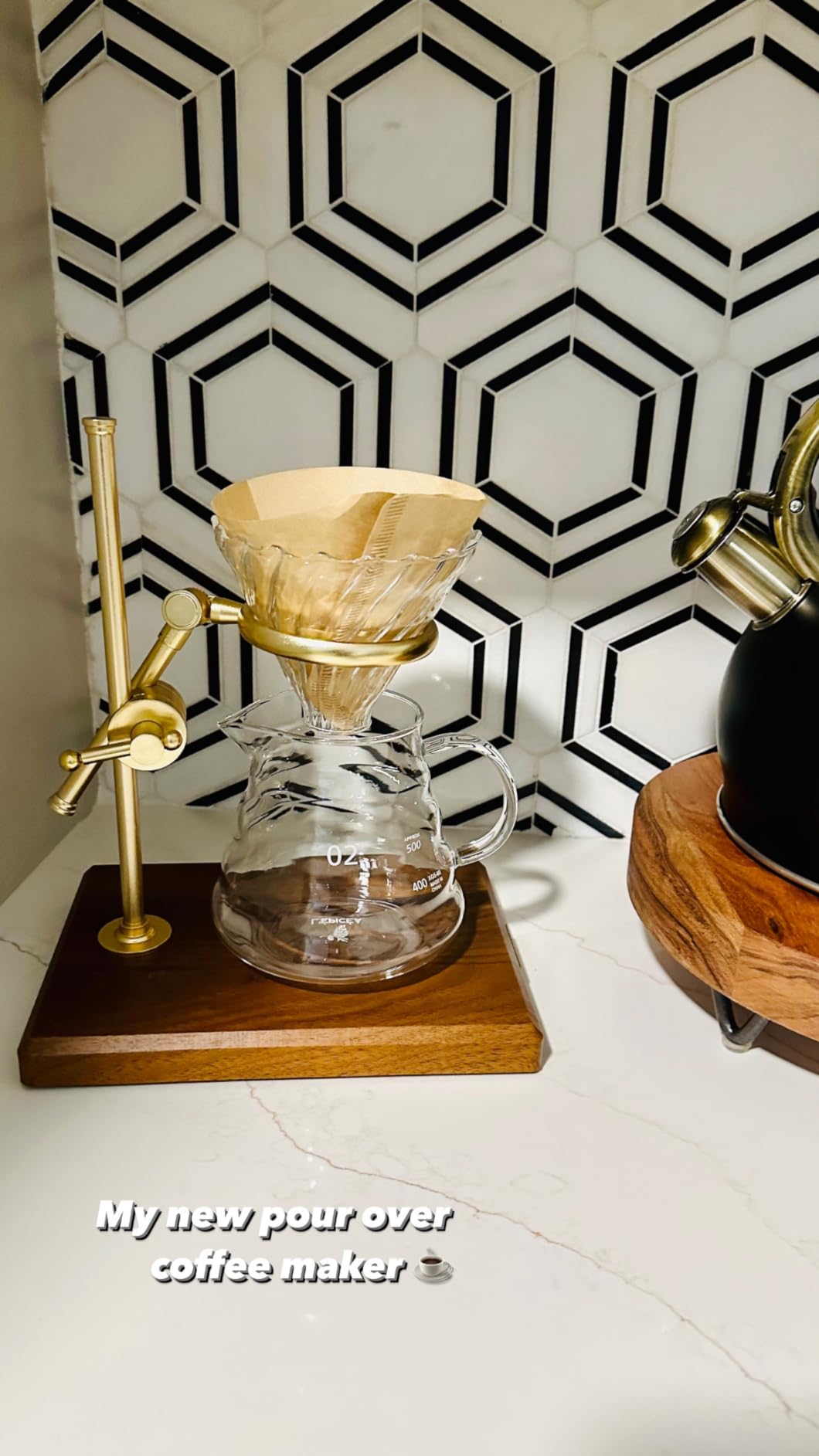 Pour Over Coffee Maker Set with Stand customer photo 2