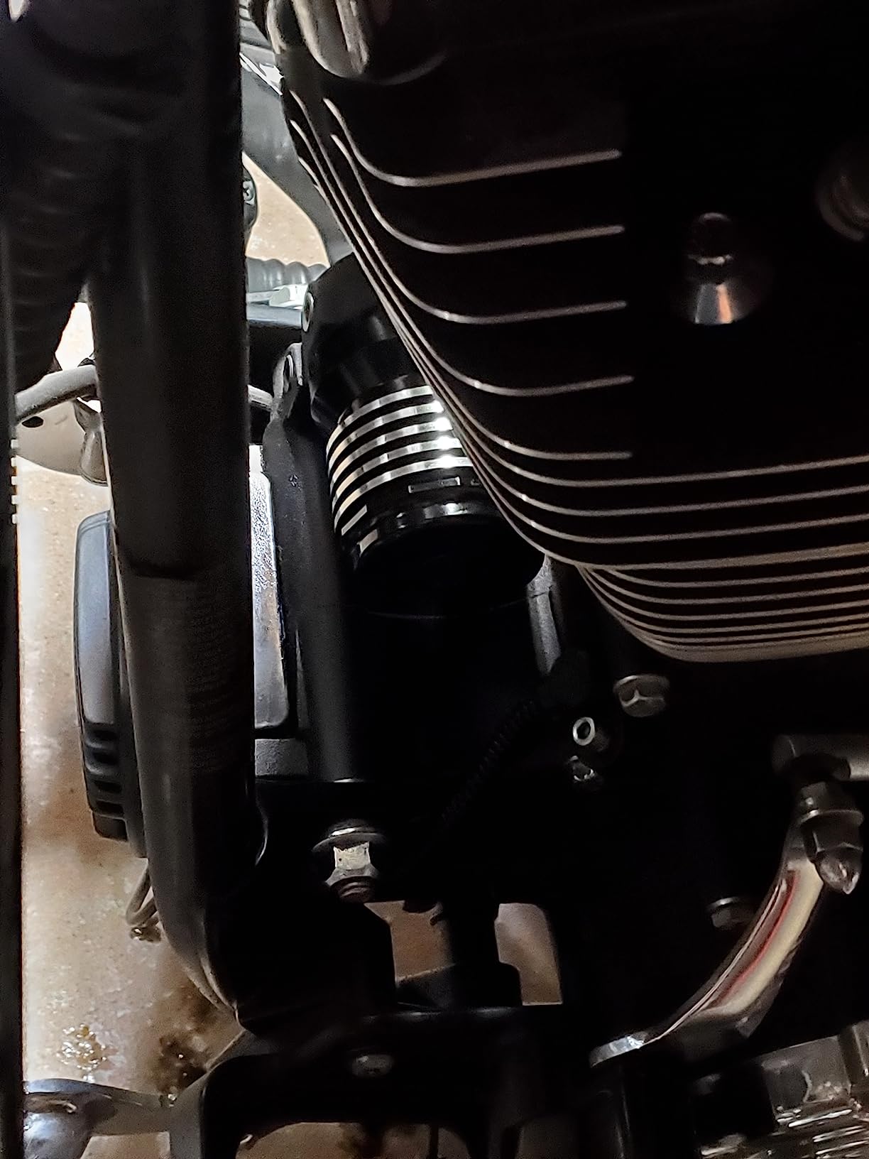 PC Racing FLO PCS4BC Reusable Harley Oil Filter Black Spin-On | Black Billet Aluminum, Magnetic Prefilter, High-Flow Stainless Mesh, Twin Cam & M8, Reusable Spin-On Filter customer photo 1