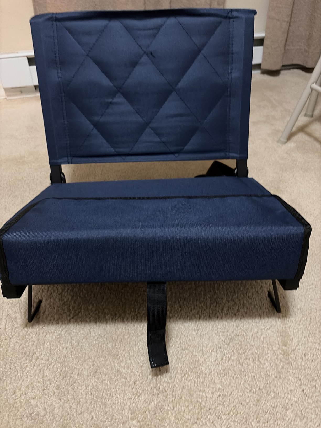 Sheenive Stadium Seats with Back Support, Padded Bleacher Seat Cushion | Wide Bleacher Chairs with Back and Cushion, Portable Folding Stadium Chair with Shoulder Strap and Storage Pockets for Games customer photo 2