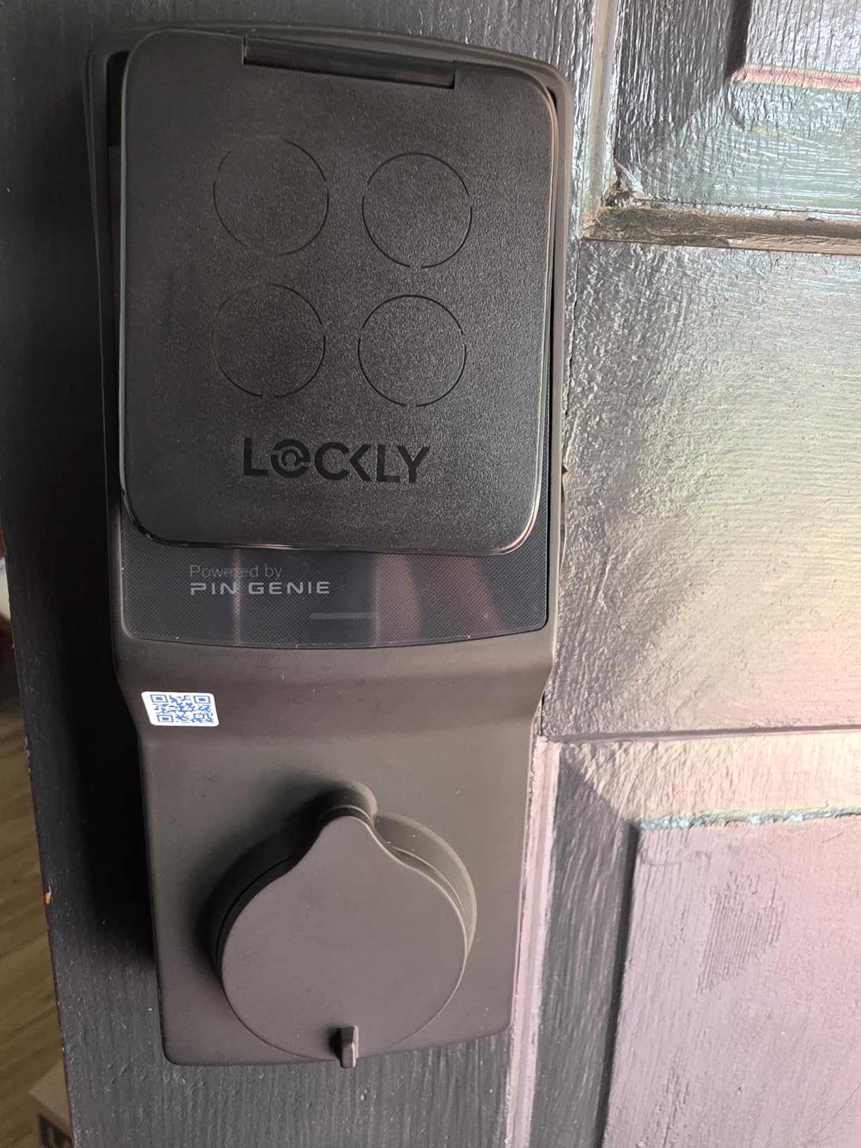 Lockly Secure Plus Smart Deadbolt Lock with 3D Biometric Fingerprint, Keyless Entry Door Lock with PIN Genie Keypad, Auto Lock, Voice Control, Easy Installation, Matte Black customer photo 2