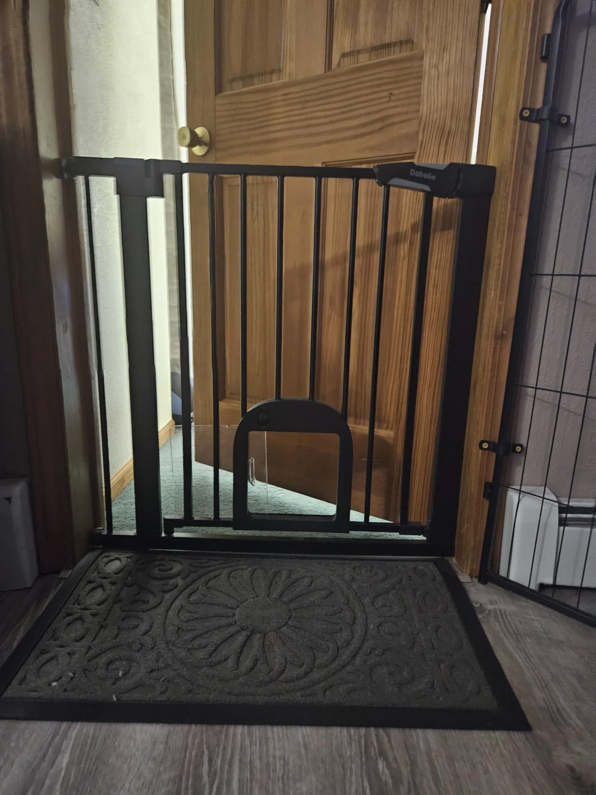 Babelio Baby Gate with Adjustable Cat Door, CatPrivilege III, 29-43