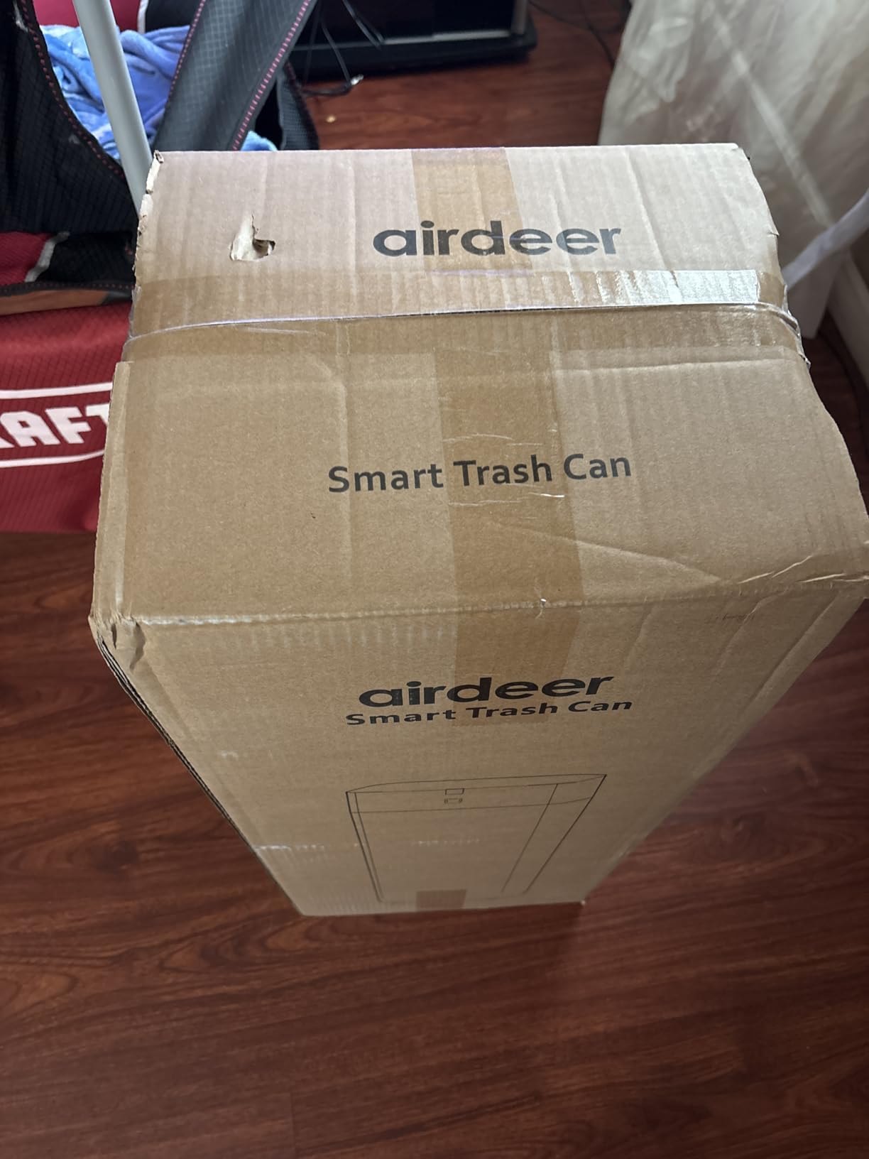 Airdeer L2 Automatic Trash Can, 8 Gallon Self Sealing and Self-Changing Smart Trash Can, Motion Sensor, Touchless Garbage can with lid for Kitchen Office, 6 Refill Bag Rings(White) customer photo 2