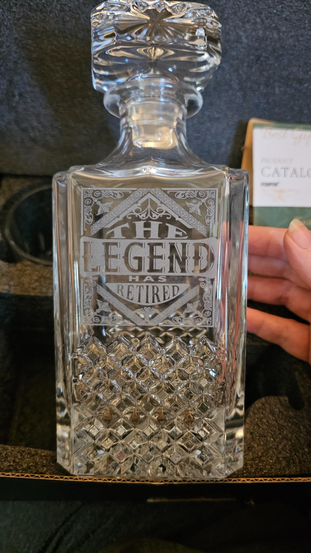 50th Birthday Gifts For Men Dad, 1976 Laser Whiskey Decanter Set with Gift Box, Anniversary Birthday Gift Ideas for Him Husband, 50 Years Bday Decorations, Whiskey Glasses & Whisky Stones Inc. customer photo 1