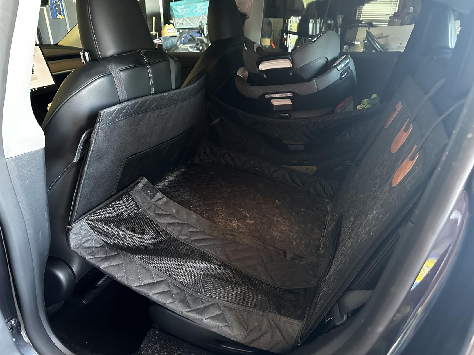 TKYZ Large Dog Car Seat,Back Seat Extender for Dogs,Hard Bottom Seat Cover customer photo 2