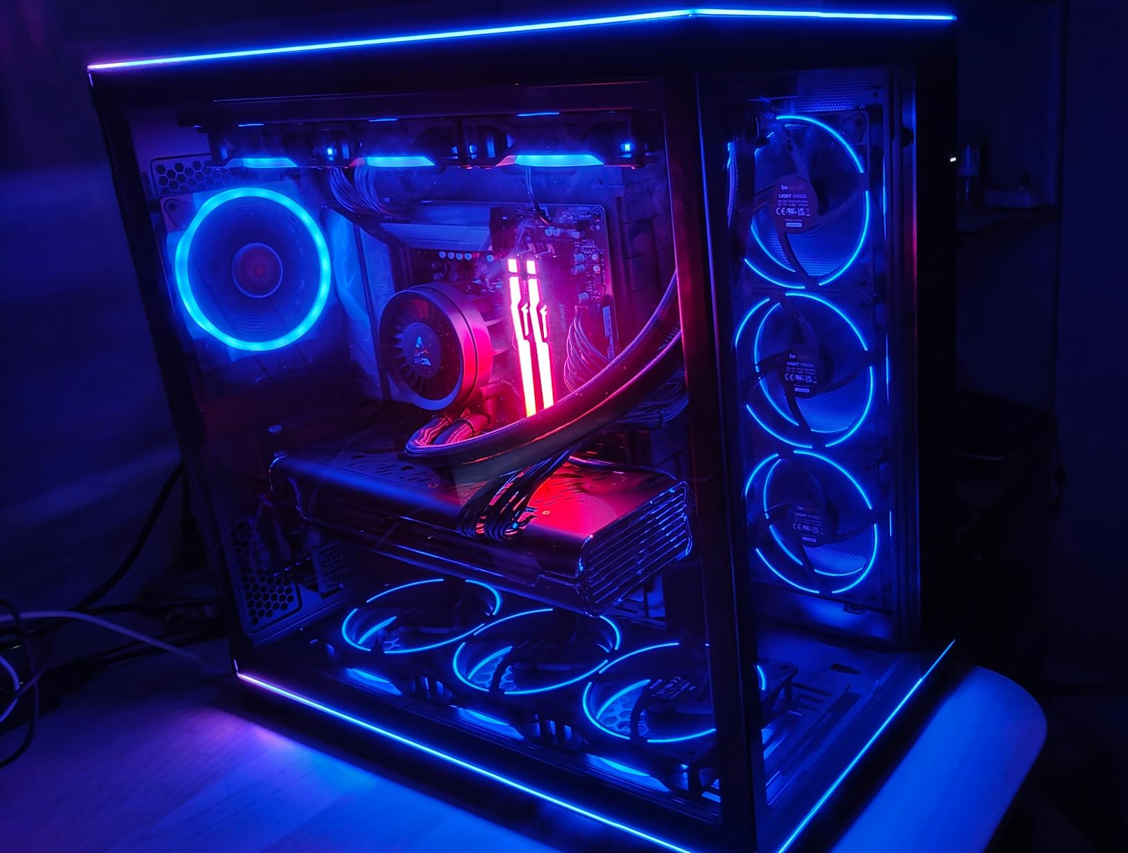 Light Wings White 140mm PWM Triple Pack Premium ARGB Low Noise Cooling Fan | 4-Pin | BL102 customer photo 2