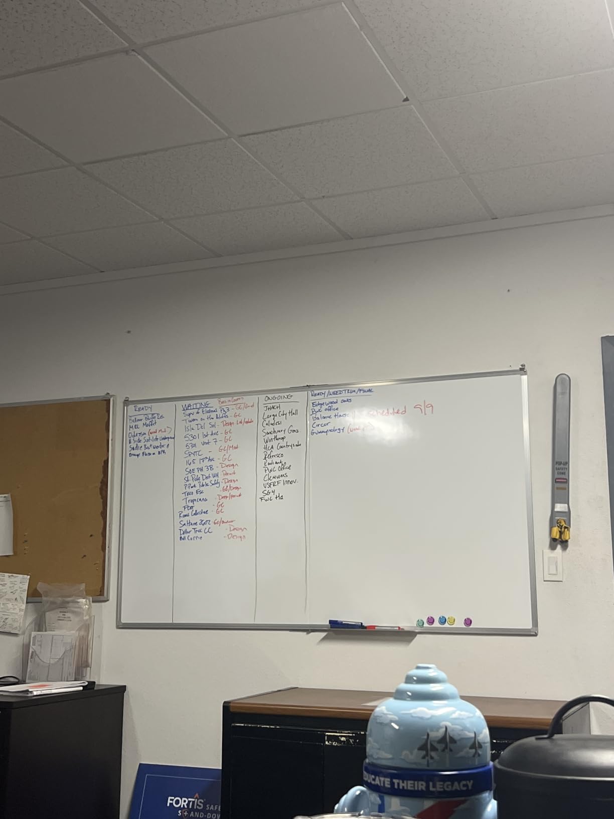 Maxtek White Board Dry Erase 72x48, Large Magnetic Whiteboard Wall Mounted | 6'x4' Foldable Aluminum Presentation Wall-Mounted Marker Board with a Long Pen Tray customer photo 1