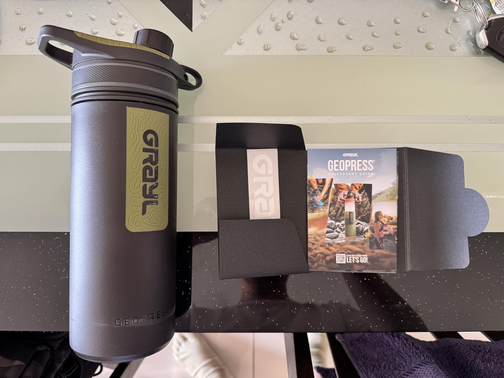 GRAYL GeoPress 24 oz Water Purifier & Water Filter Bottle, Coyote Brown customer photo 2