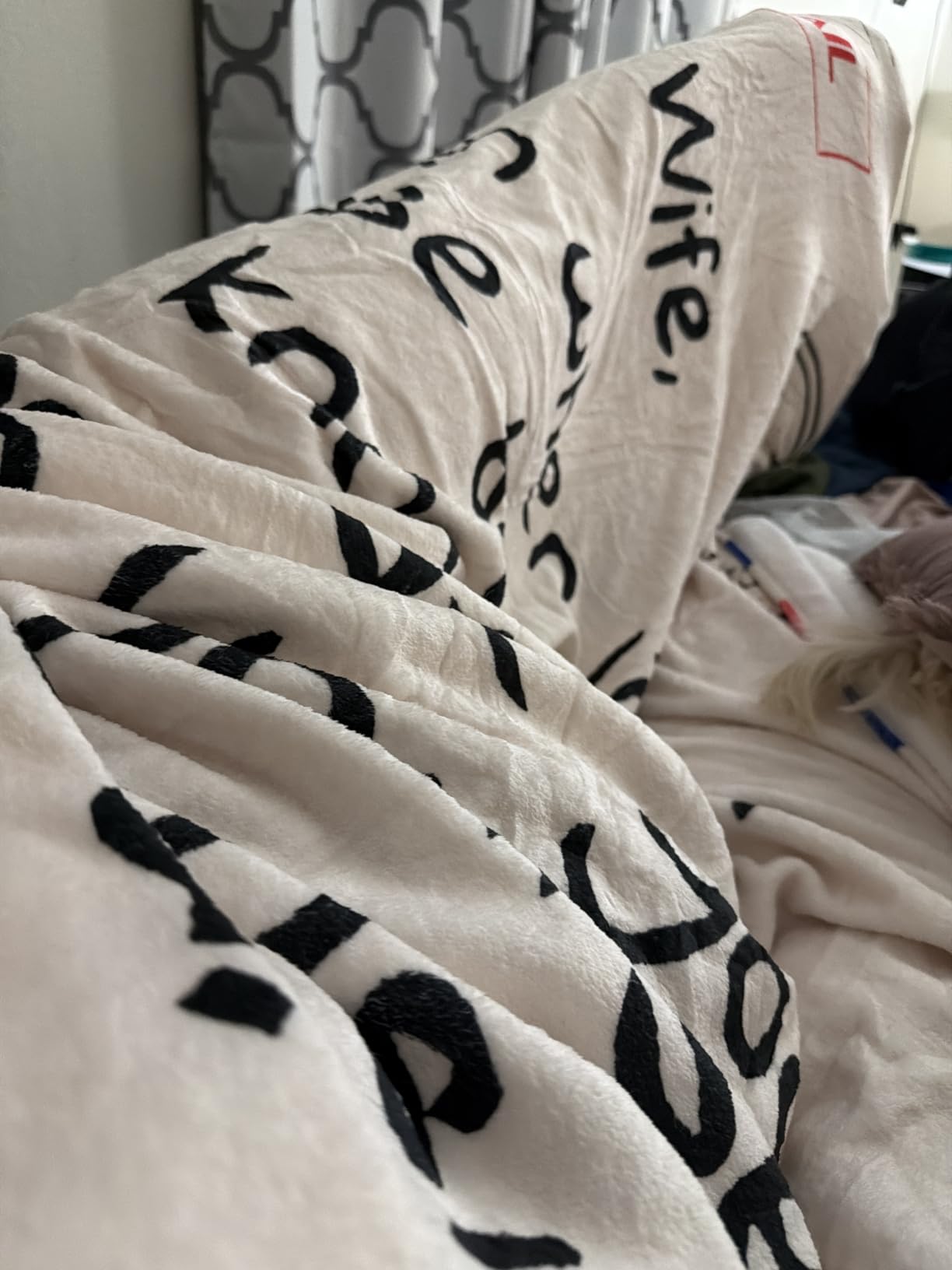 Throw Blankets Anniversary Birthday Gift for Mom from Daughter Son, Dear Mom Blanket for Mother's Day, Super Soft Flannel Throw Blankets for Christmas Valentines Day for Bed Couch(50x60) customer photo 2