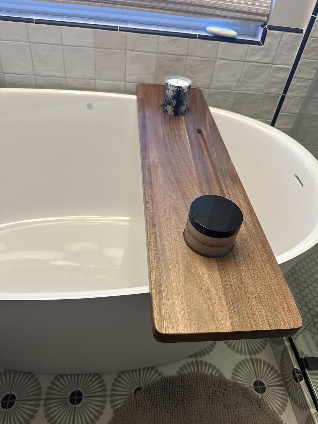Premium Nature Shed Bathtub Tray for Freestanding Bath | Large & Thick 35