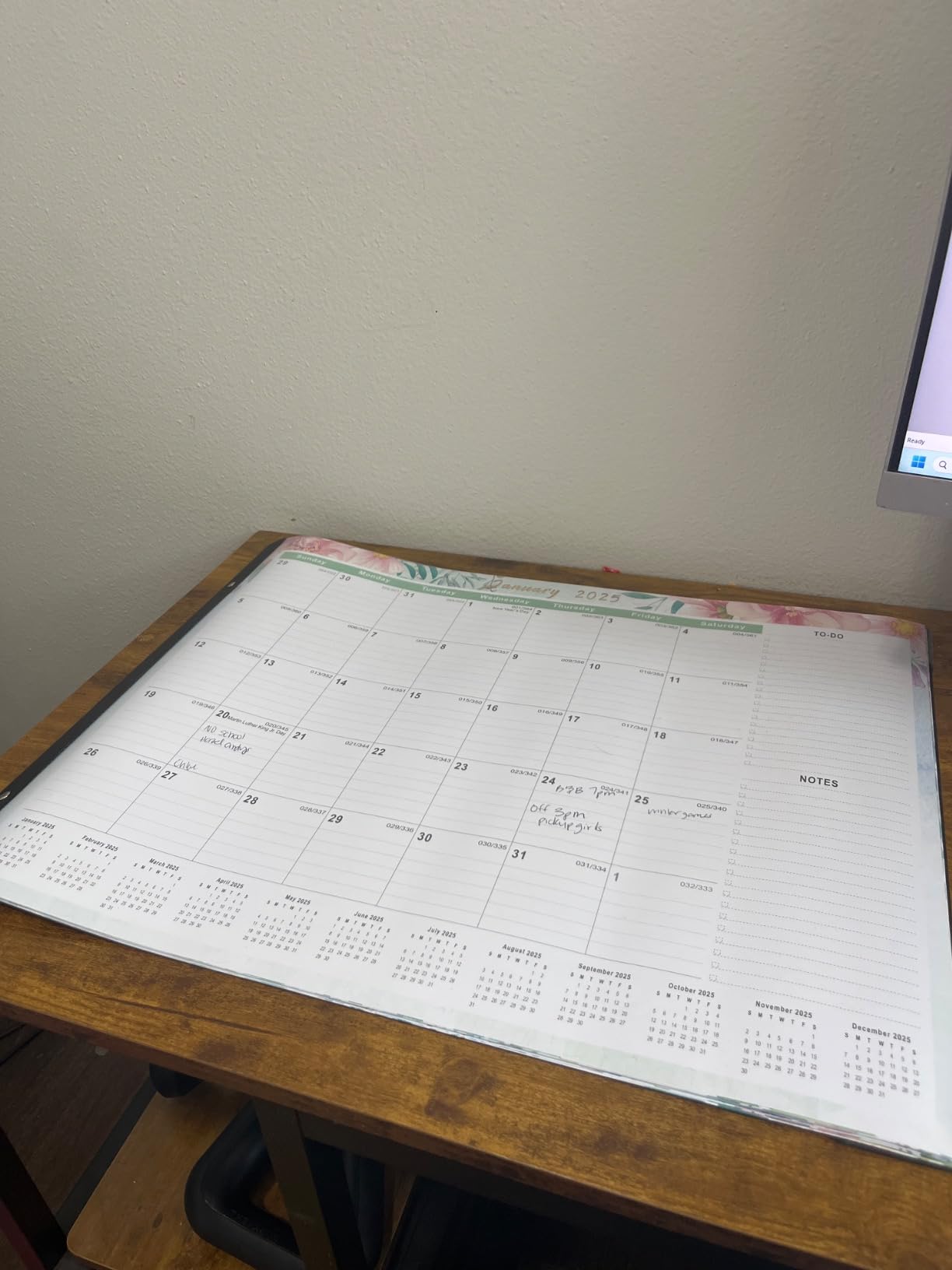 Large Desk Calendar 2026-2027, Jul 2026-Dec 2027, Gannyfer 18-Month Calendar | 22