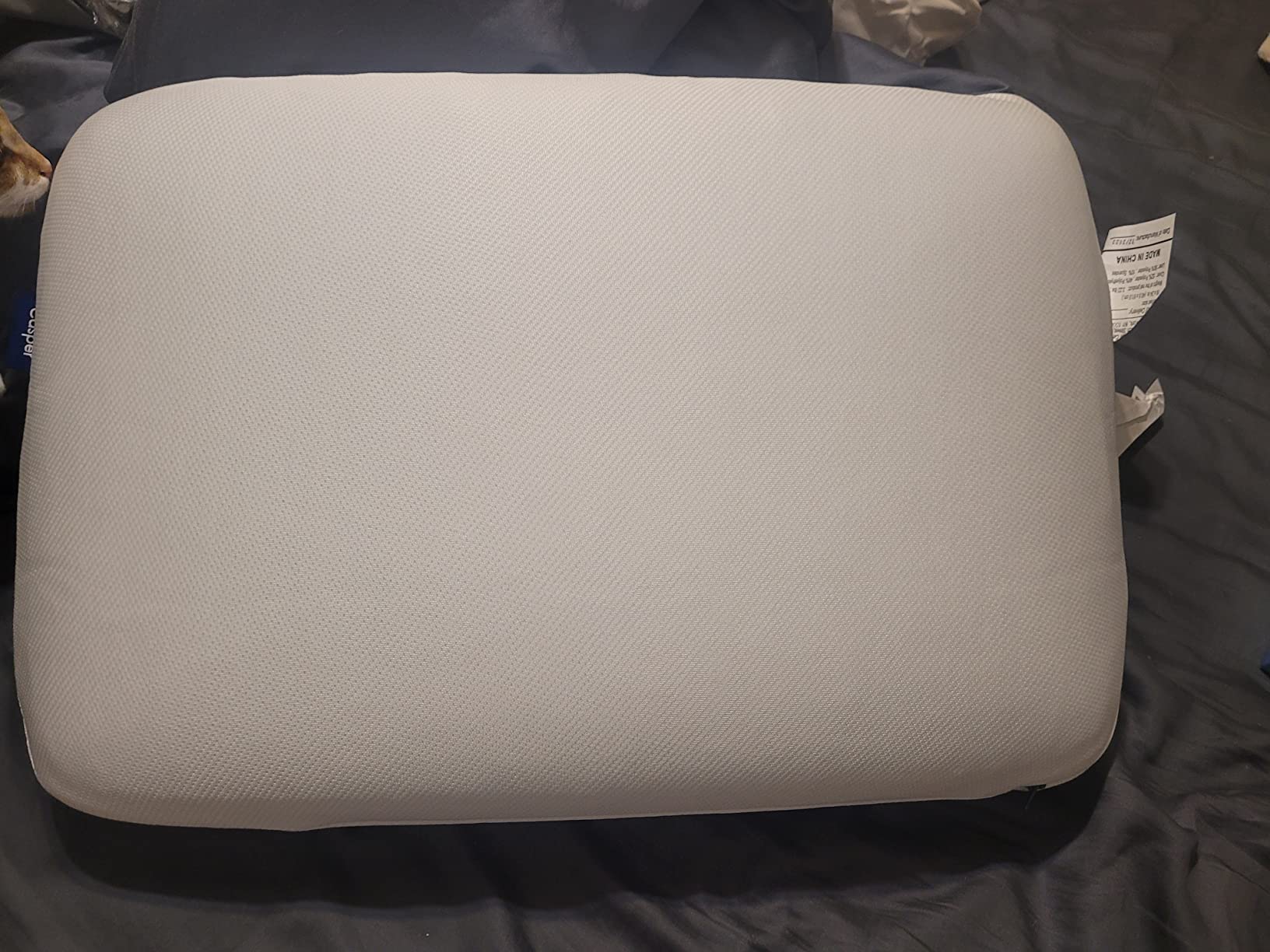 Casper Sleep Essential Cooling Foam Pillow - King Bed Pillow | Firm Memory Foam with Cooling Cover, Supports Side Sleepers, Breathable & Pressure-Relieving customer photo 1