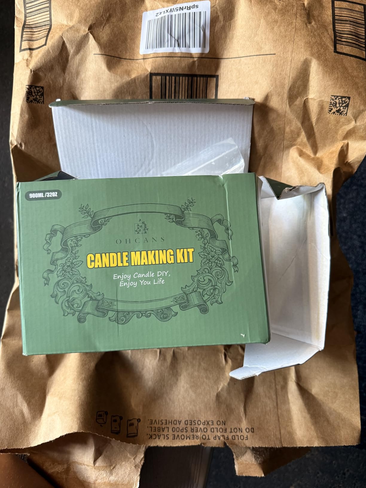 Ohcans Candle Making Kit Supplies for Beginners, Soy Wax DIY Candle Making for Adults, with 900ml Candle Make Pouring Pot, Candle Wicks, Wicks Sticker, Wicks Holder,Soy Candle Wax customer photo 1