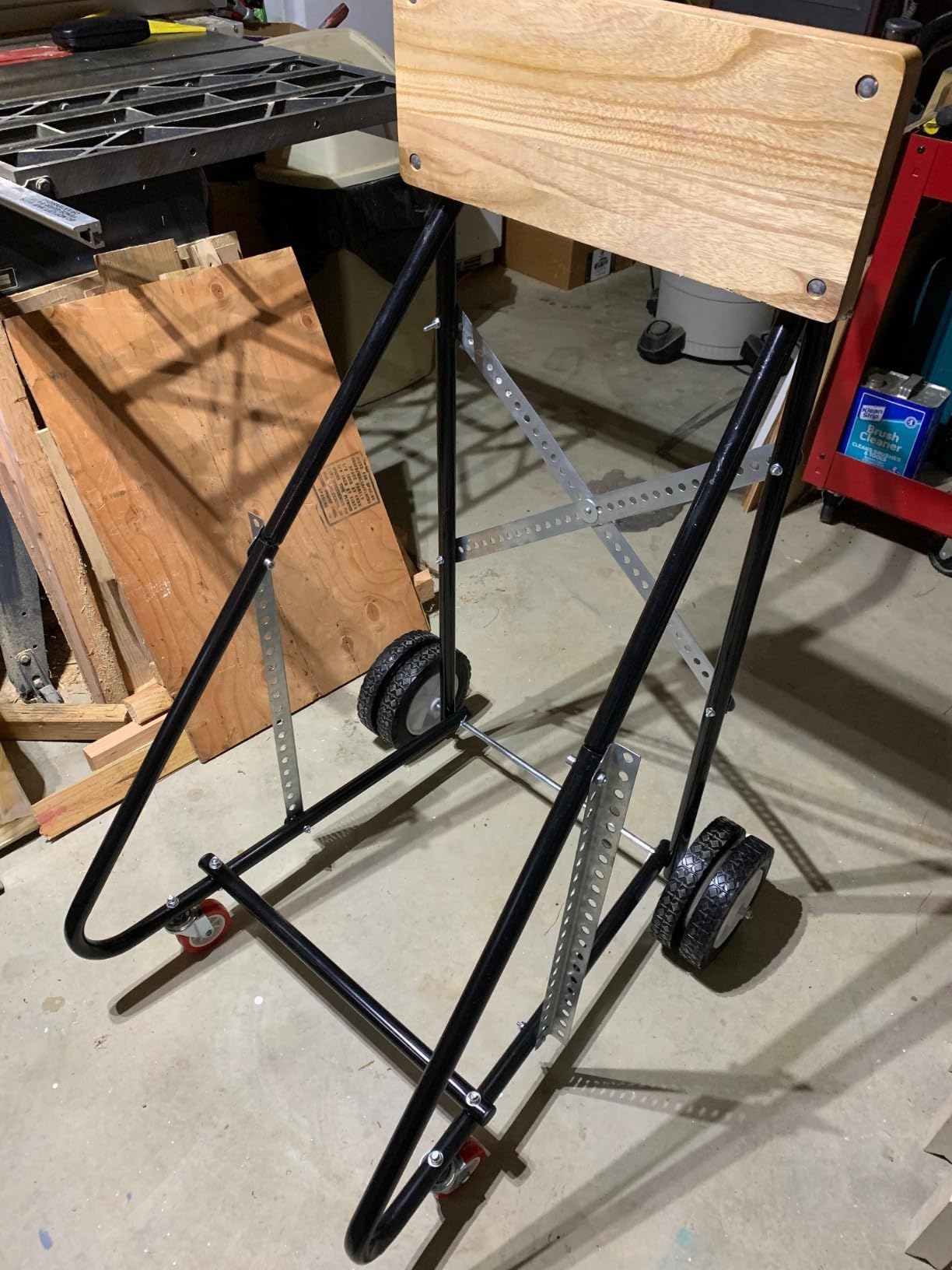TUFFIOM Outboard Boat Motor Stand, Engine Stand Carrier Cart Dolly, Boat Motor Support Stand w/Wheels for Motor Storage Repair Maintenance 315lbs Capacity customer photo 1