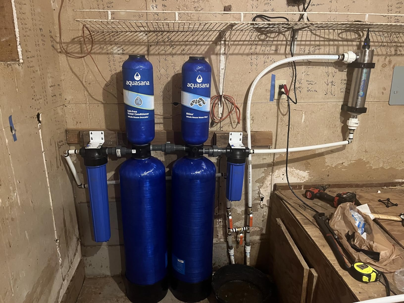 Aquasana Whole House Water Filter System | 1,000,000 Gallons | Carbon & KDF Media | Reduces 97% Chlorine & Sediment | Includes Pre- and Post-Filters | Rhino WH-1000 customer photo 1